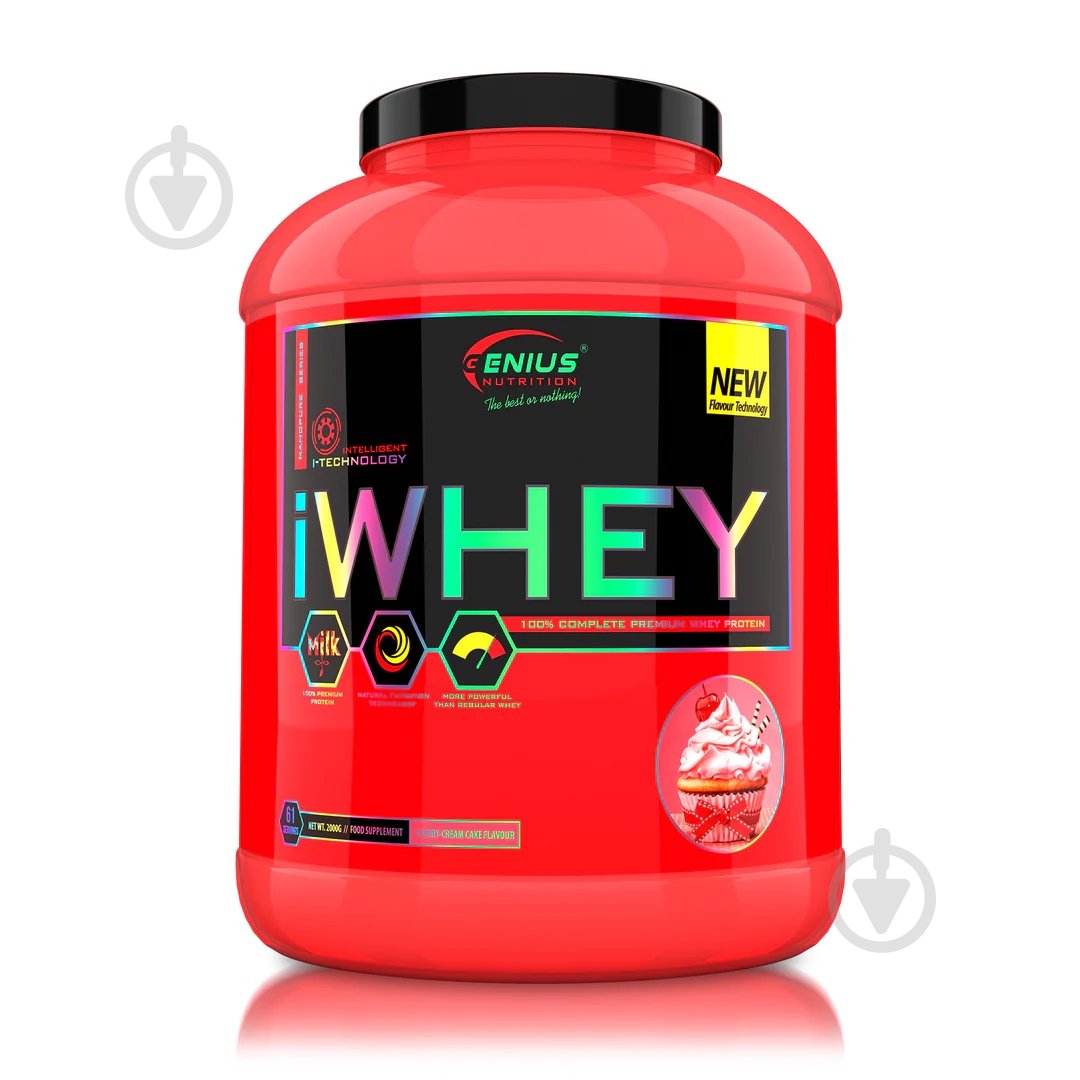 Протеин Genius Nutrition iWhey вишня 2000 г - фото 1 Протеин Genius Nutrition iWhey вишня 2000 г - фото 1