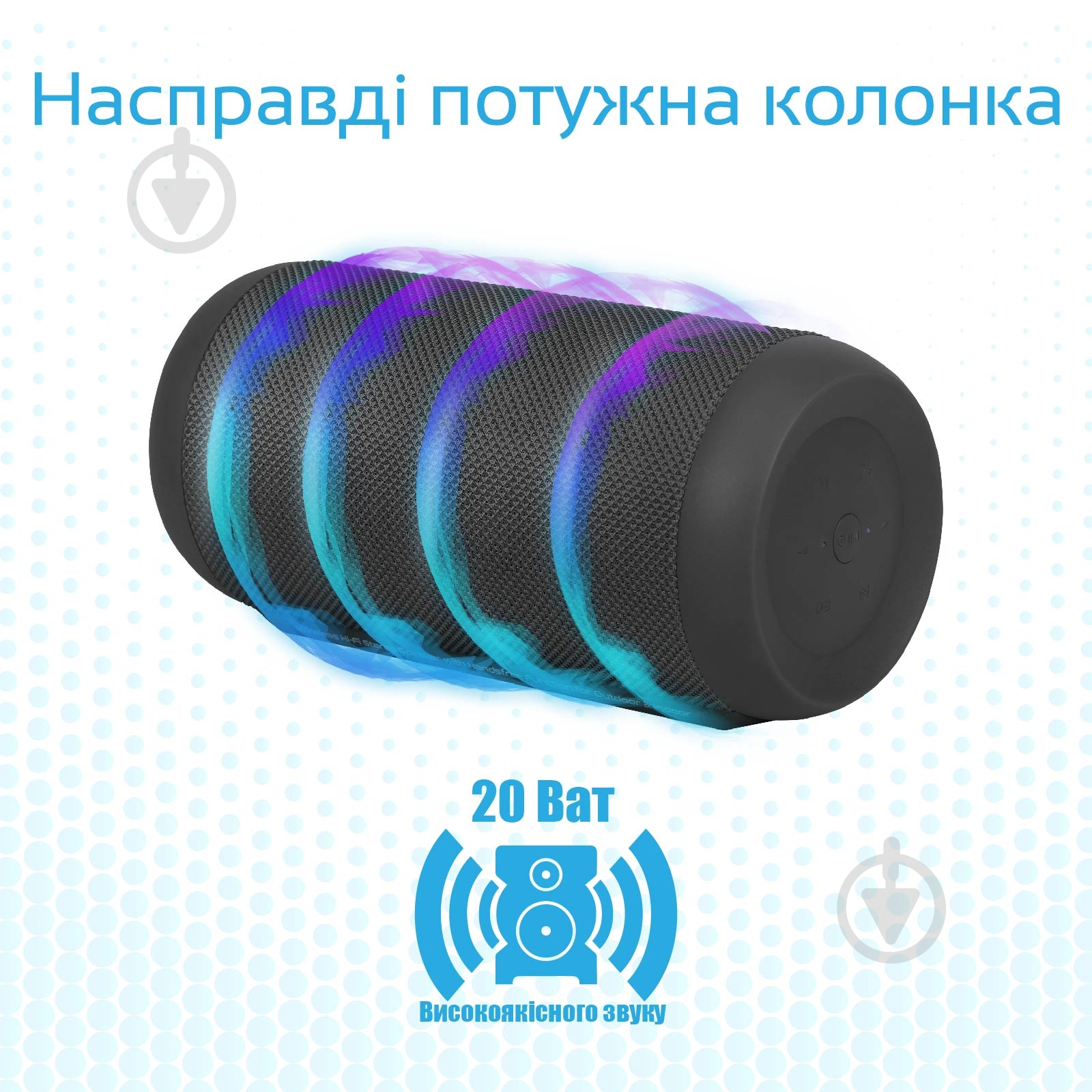 Портативная колонка Promate Silox 2.0 black (silox.black) - фото 3