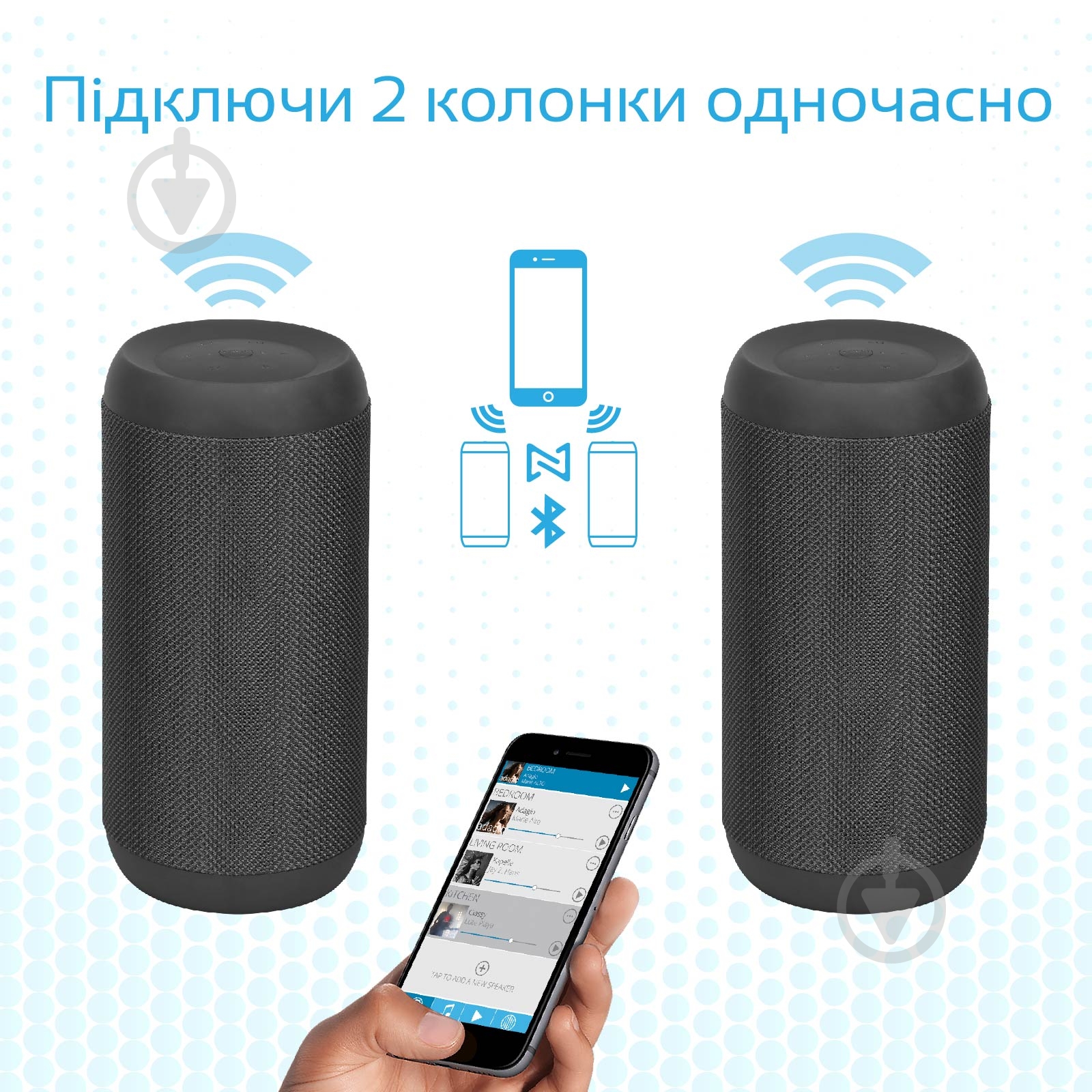 Портативная колонка Promate Silox 2.0 black (silox.black) - фото 4