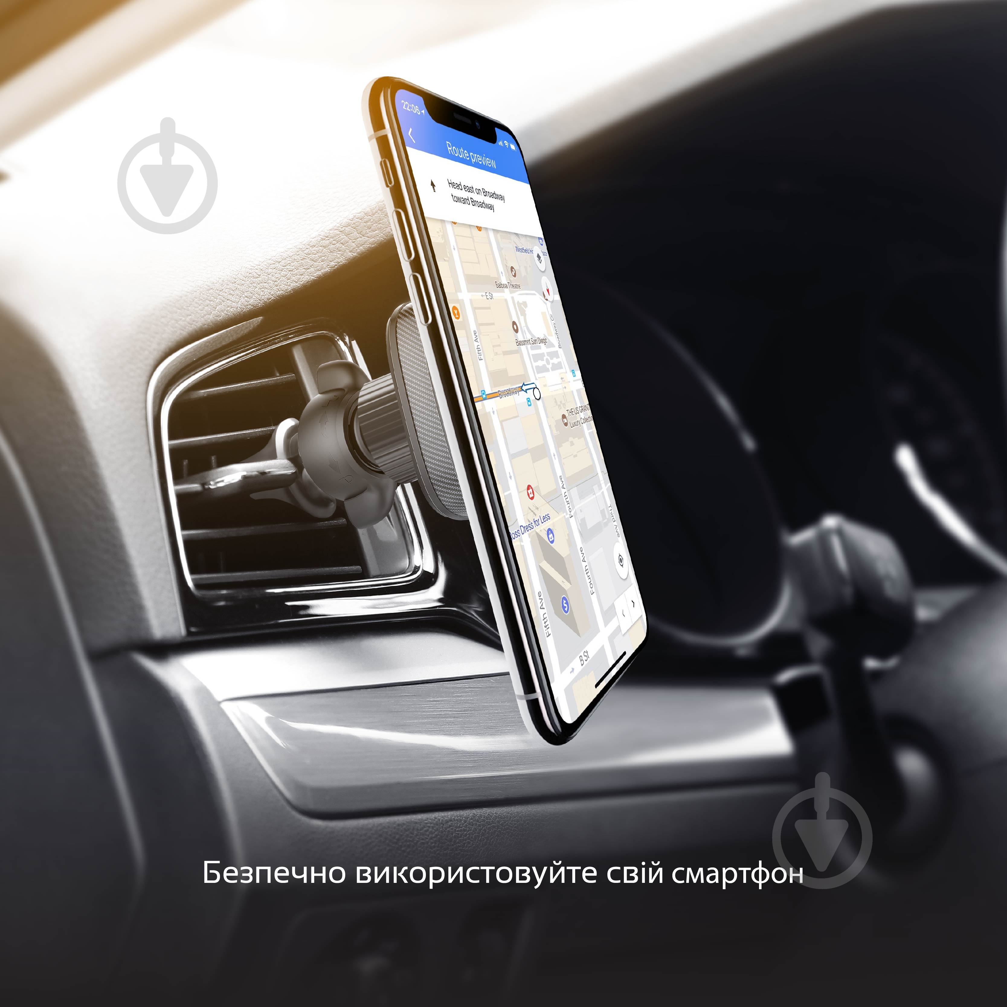 Держатель магнитный Promate AirGrip-1 синий - фото 5