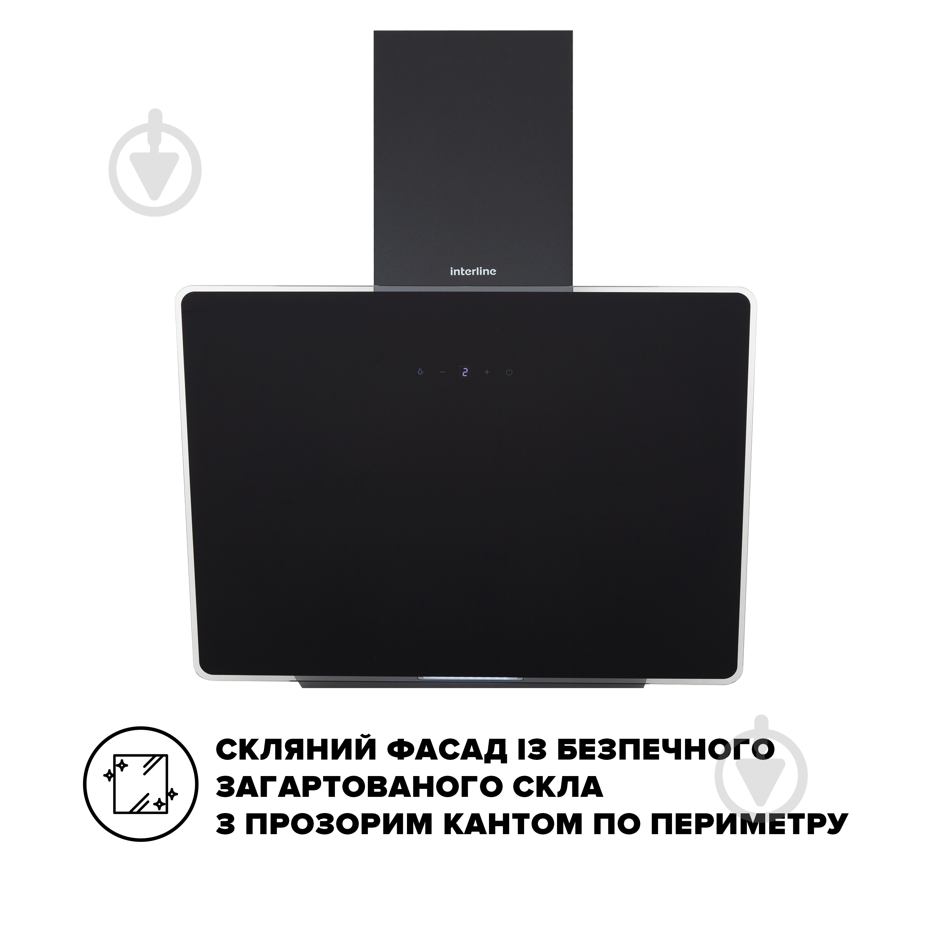 Вытяжка Interline FLOW BL A/60/GL/M - фото 2