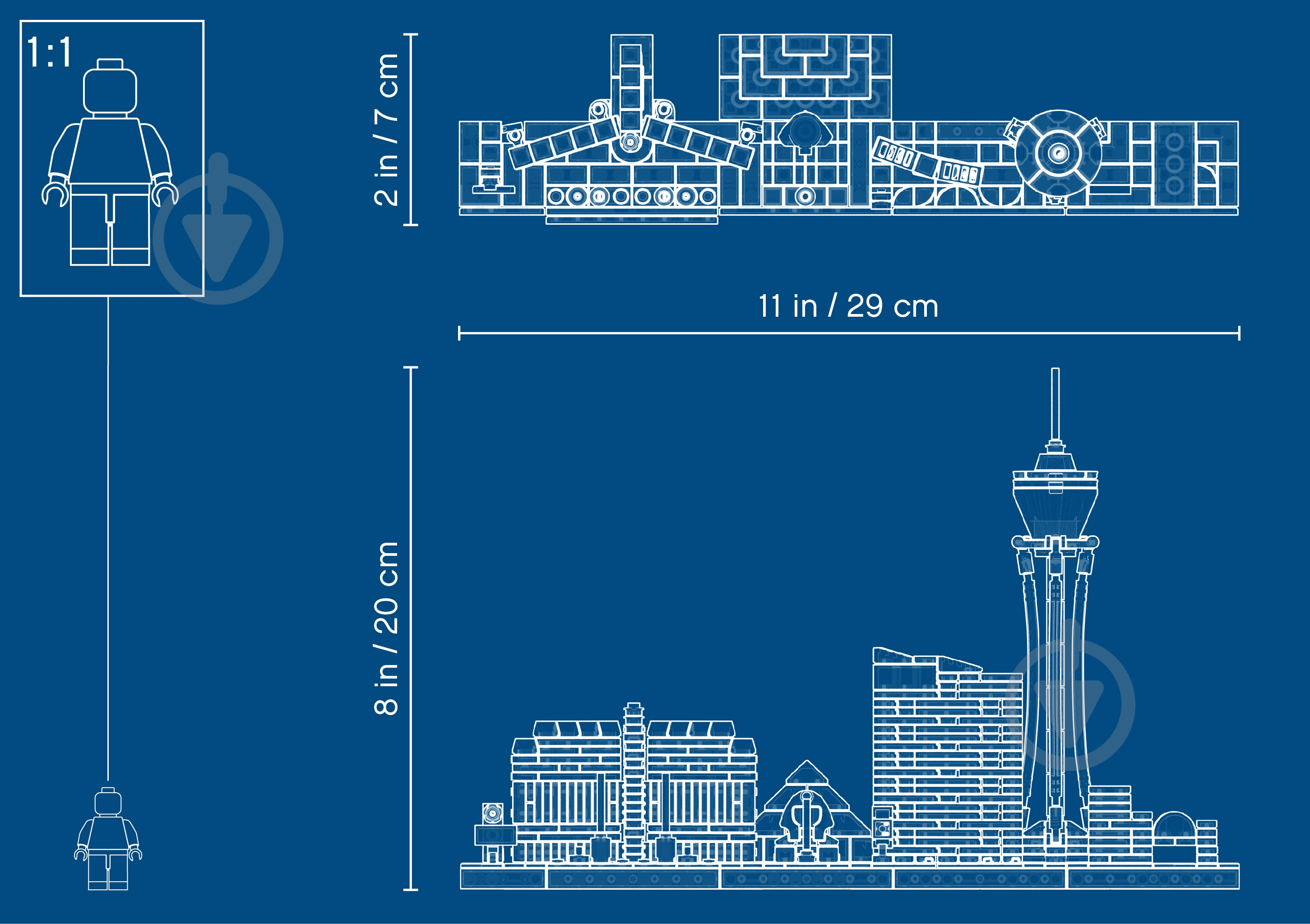 Конструктор LEGO Architecture Лас-Вегас 21047 - фото 11 Конструктор LEGO Architecture Лас-Вегас 21047 - фото 11