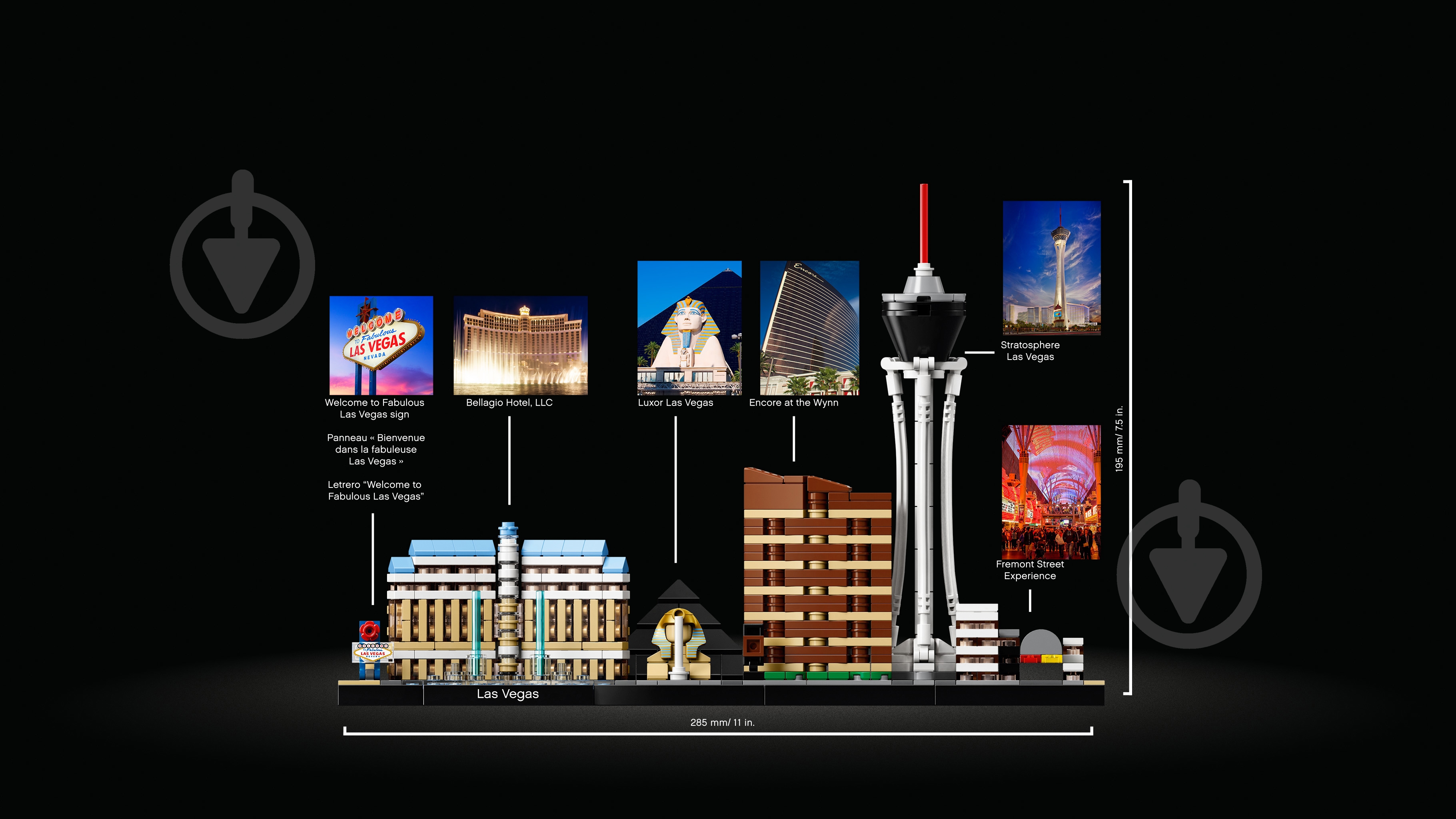 Конструктор LEGO Architecture Лас-Вегас 21047 - фото 6 Конструктор LEGO Architecture Лас-Вегас 21047 - фото 6