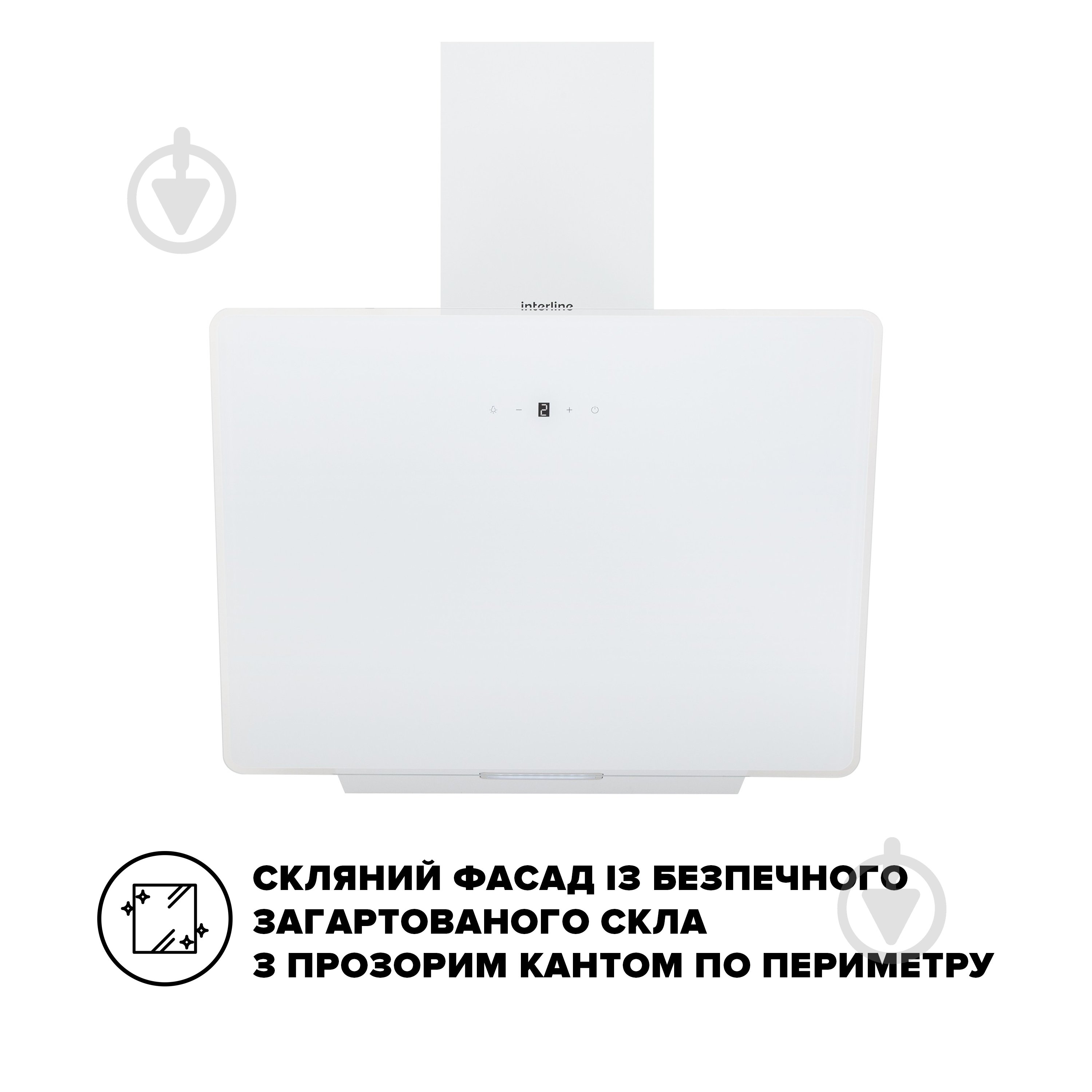 Вытяжка Interline FLOW WH A/60/GL/M - фото 3