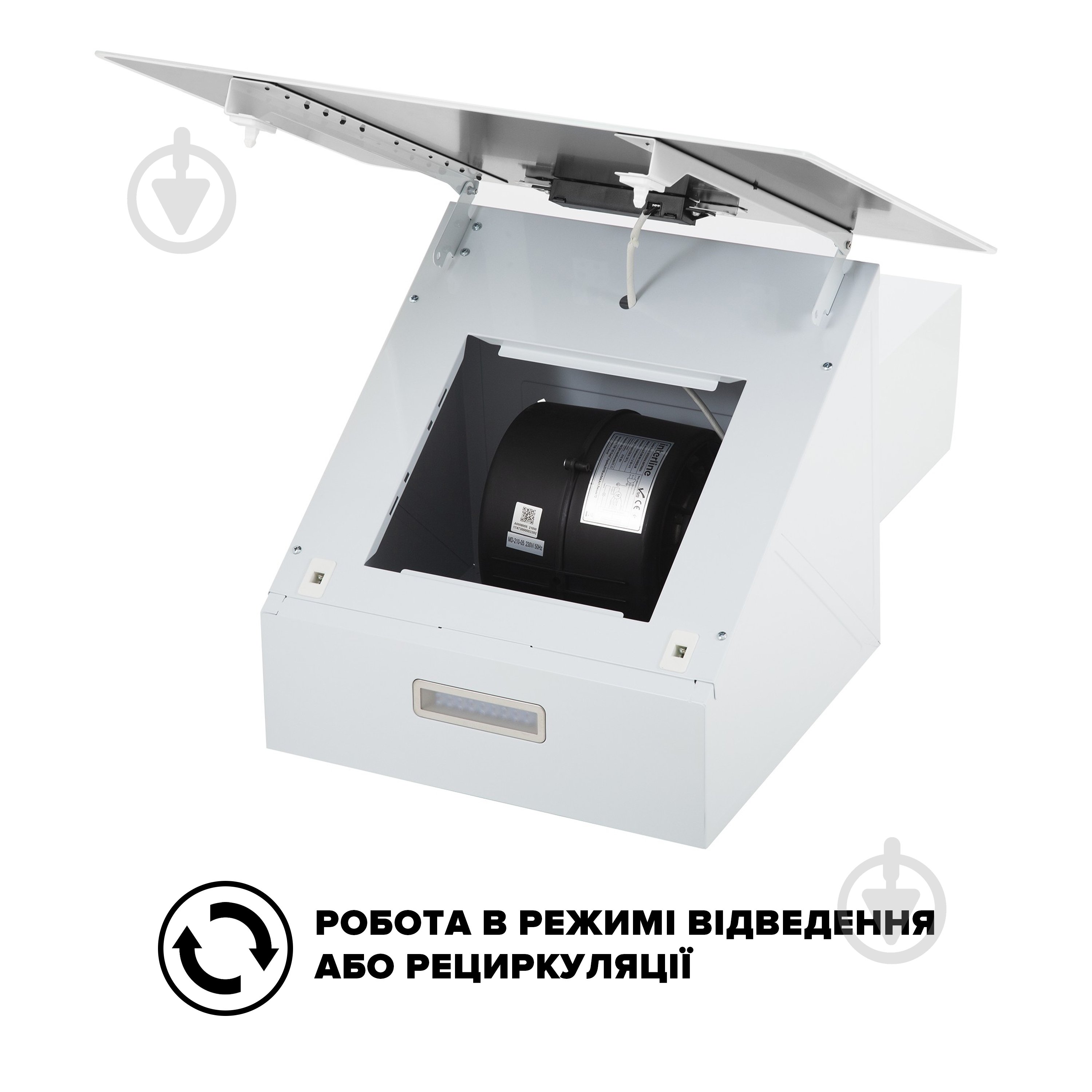 Вытяжка Interline FLOW WH A/60/GL/M - фото 9