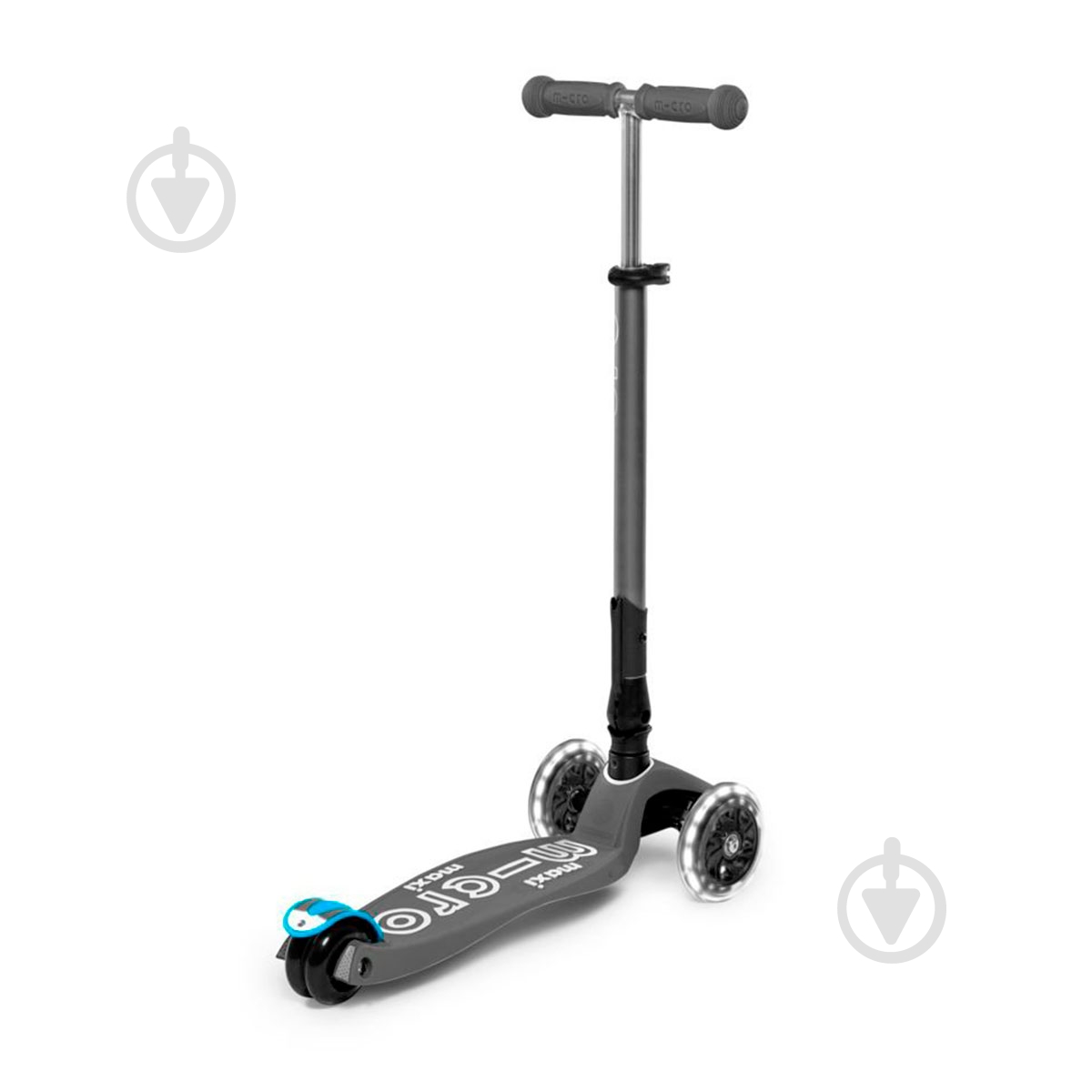 Самокат Micro детский Maxi Deluxe LED черный MMD094 - фото 3 Самокат Micro детский Maxi Deluxe LED черный MMD094 - фото 3