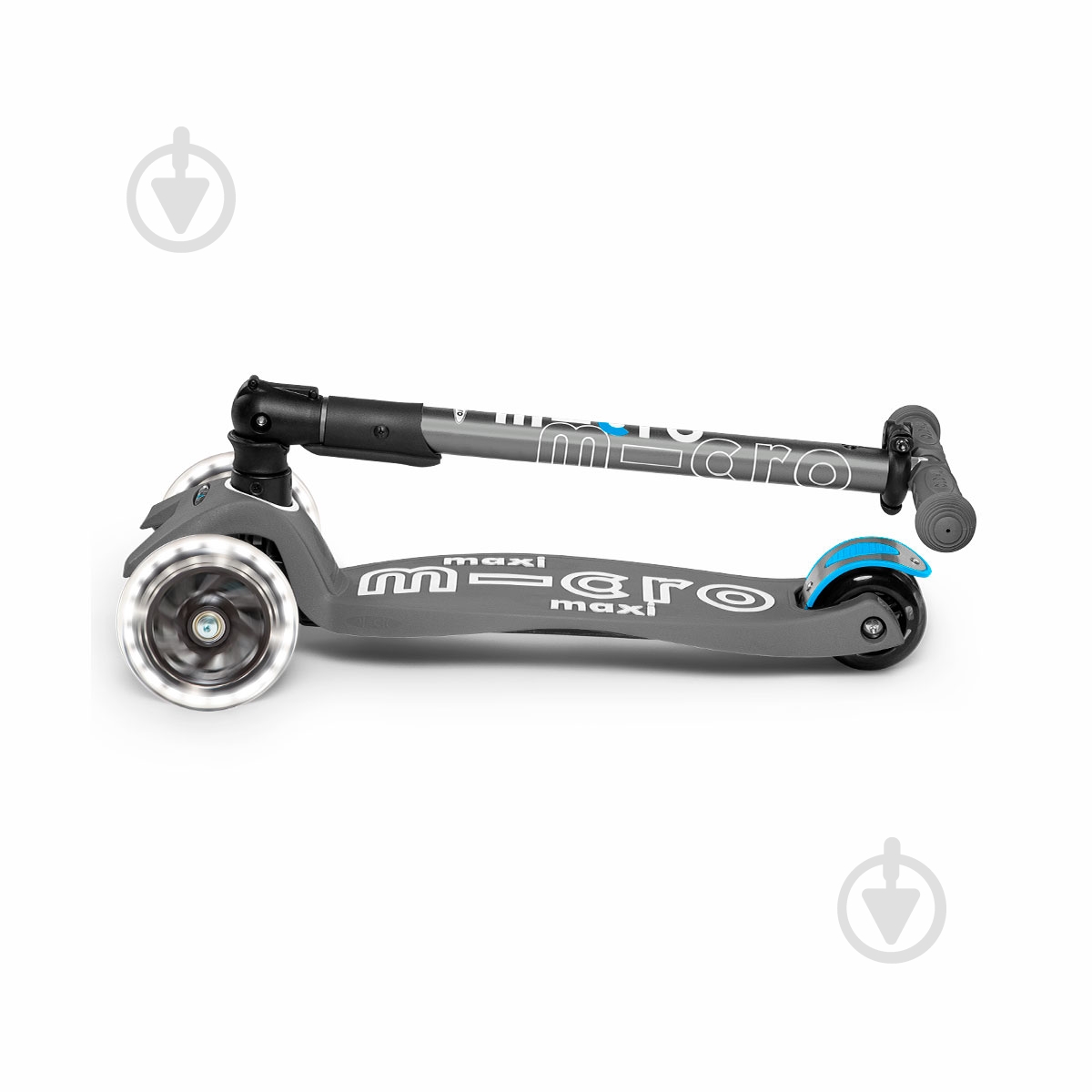 Самокат Micro детский Maxi Deluxe LED черный MMD094 - фото 4 Самокат Micro детский Maxi Deluxe LED черный MMD094 - фото 4