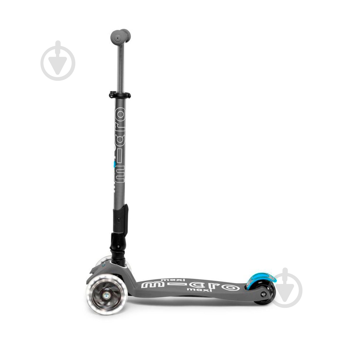 Самокат Micro детский Maxi Deluxe LED черный MMD094 - фото 2 Самокат Micro детский Maxi Deluxe LED черный MMD094 - фото 2