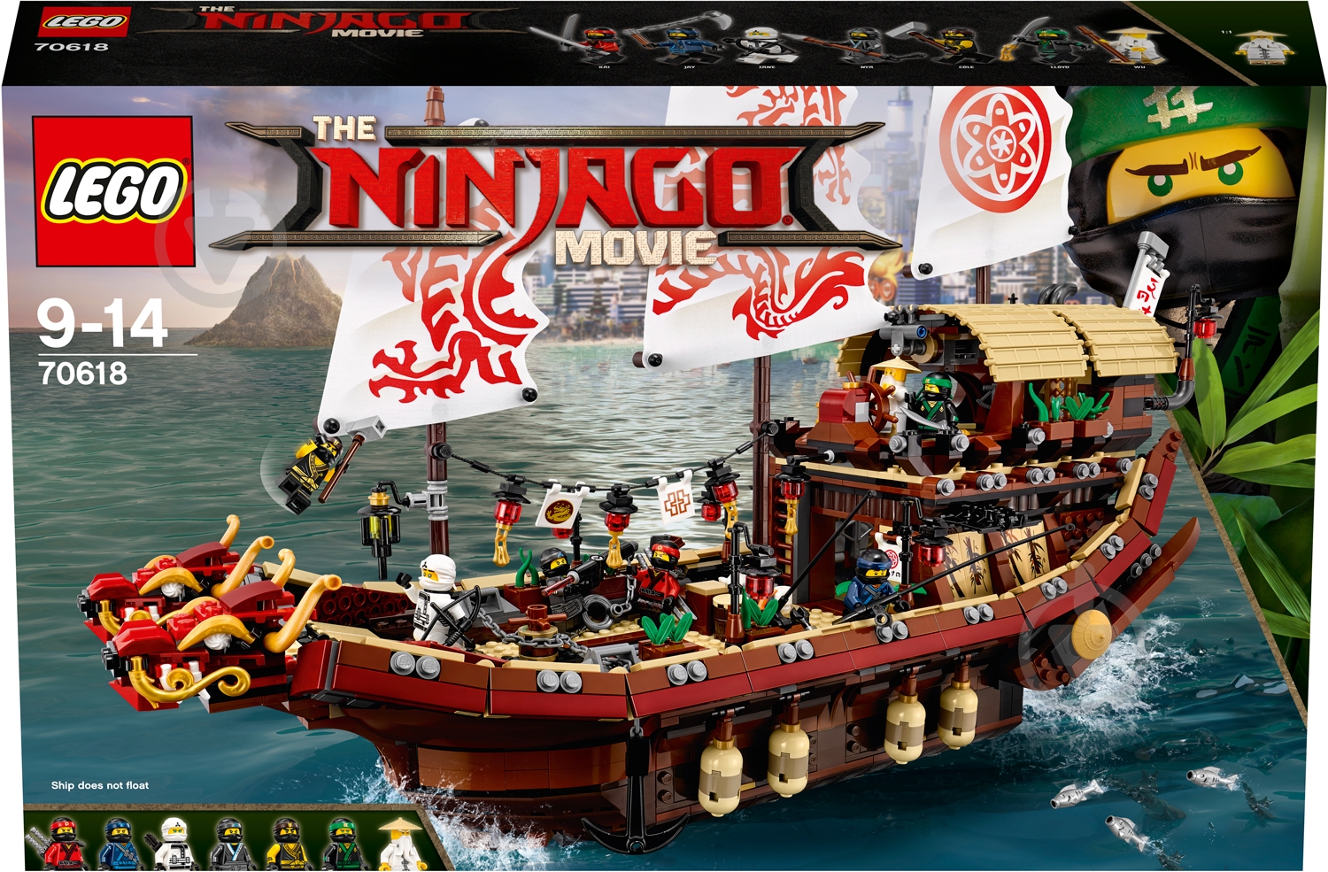 Конструктор LEGO Ninjago Летающий корабль Мастера Ву 70618 - фото 19 Конструктор LEGO Ninjago Летающий корабль Мастера Ву 70618 - фото 19