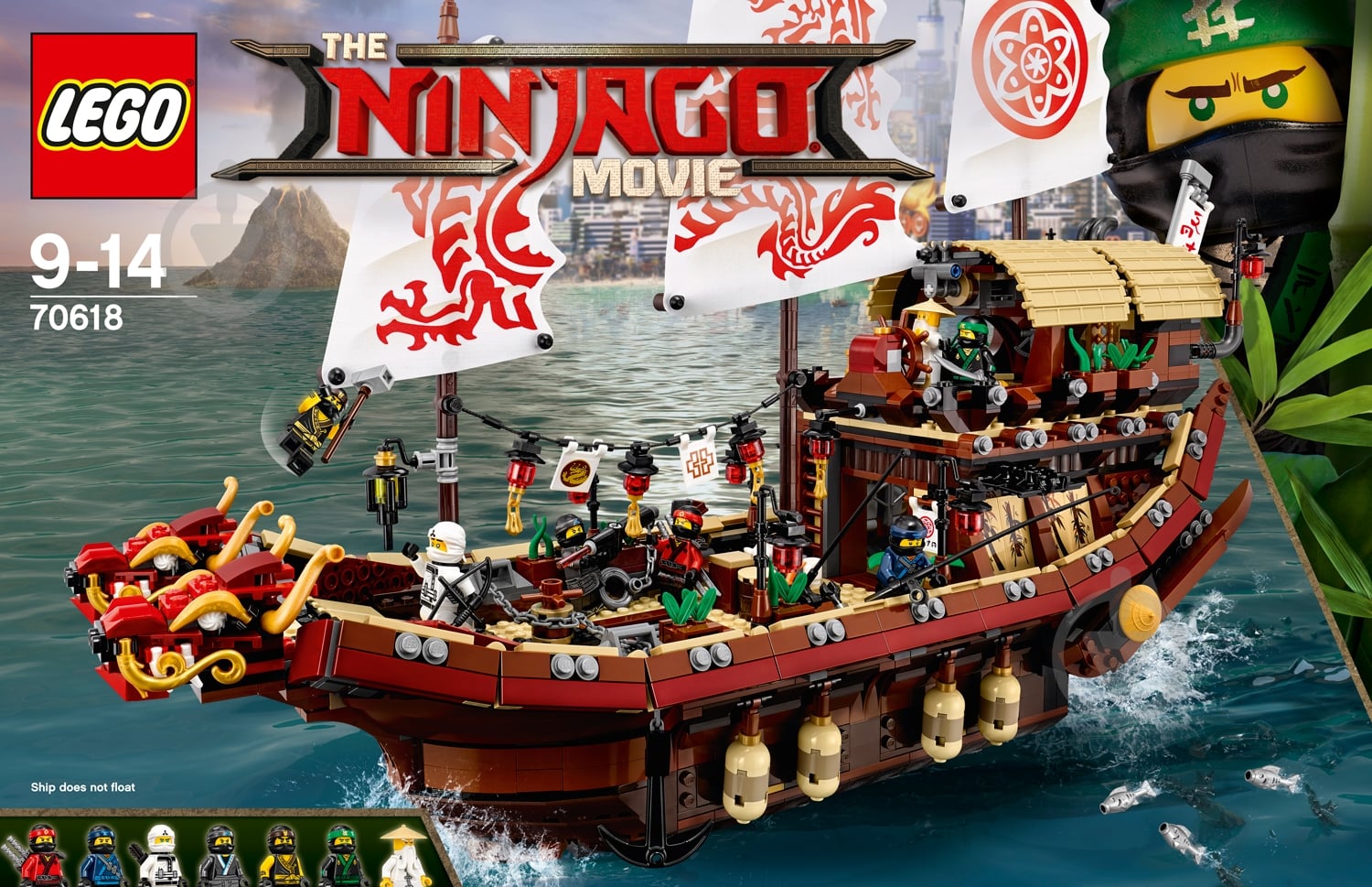 Конструктор LEGO Ninjago Летающий корабль Мастера Ву 70618 - фото 17 Конструктор LEGO Ninjago Летающий корабль Мастера Ву 70618 - фото 17