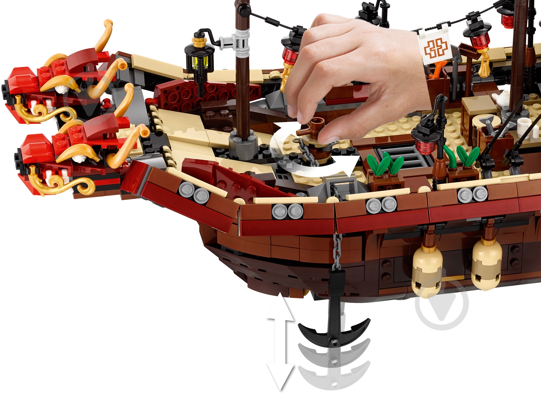 Конструктор LEGO Ninjago Летающий корабль Мастера Ву 70618 - фото 7 Конструктор LEGO Ninjago Летающий корабль Мастера Ву 70618 - фото 7
