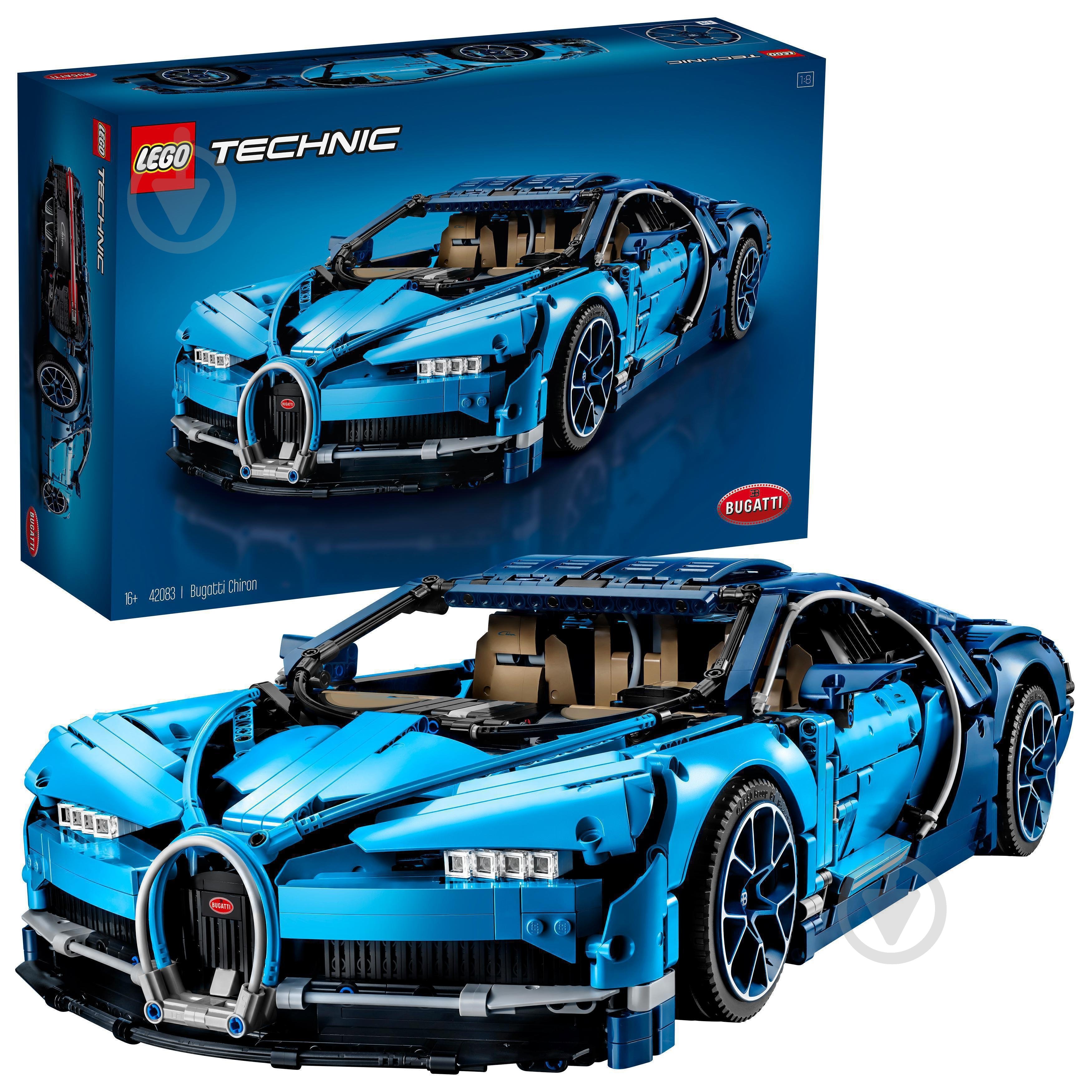 Конструктор LEGO Technic Автомобиль Bugatti Chiron 42083 - фото 4 Конструктор LEGO Technic Автомобиль Bugatti Chiron 42083 - фото 4