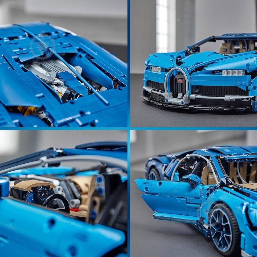 Конструктор LEGO Technic Автомобиль Bugatti Chiron 42083 - фото 14 Конструктор LEGO Technic Автомобиль Bugatti Chiron 42083 - фото 14