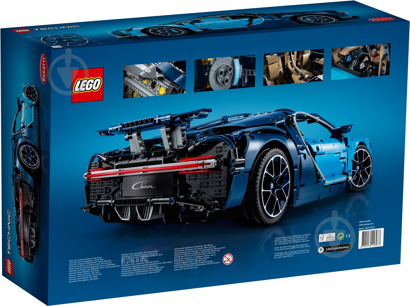 Конструктор LEGO Technic Автомобиль Bugatti Chiron 42083 - фото 127 Конструктор LEGO Technic Автомобиль Bugatti Chiron 42083 - фото 127