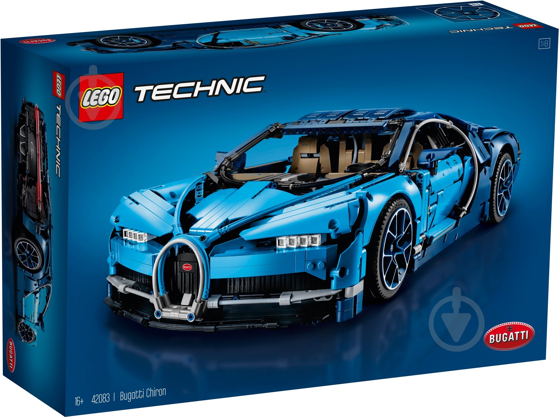 Конструктор LEGO Technic Автомобиль Bugatti Chiron 42083 - фото 1 Конструктор LEGO Technic Автомобиль Bugatti Chiron 42083 - фото 1
