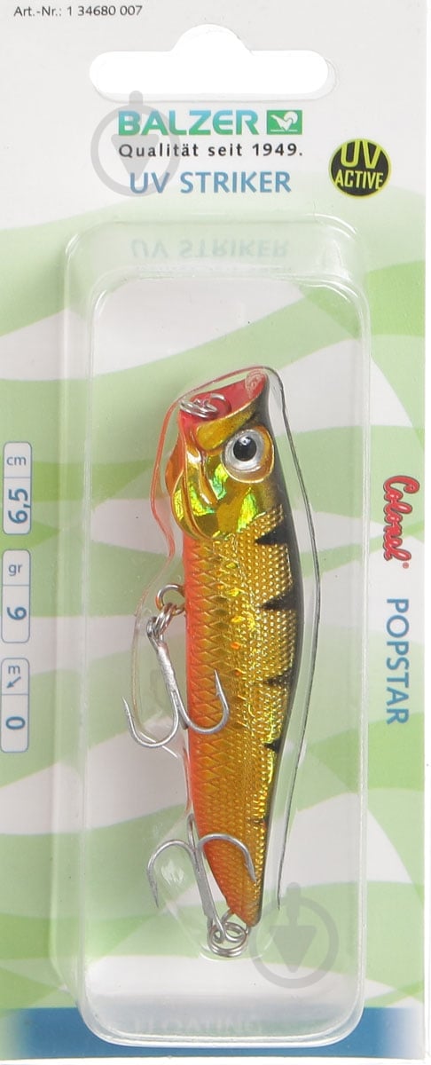 Воблер Balzer 6 г 70 мм Colonel UV Striker Popstar FL - фото 3 Воблер Balzer 6 г 70 мм Colonel UV Striker Popstar FL - фото 3