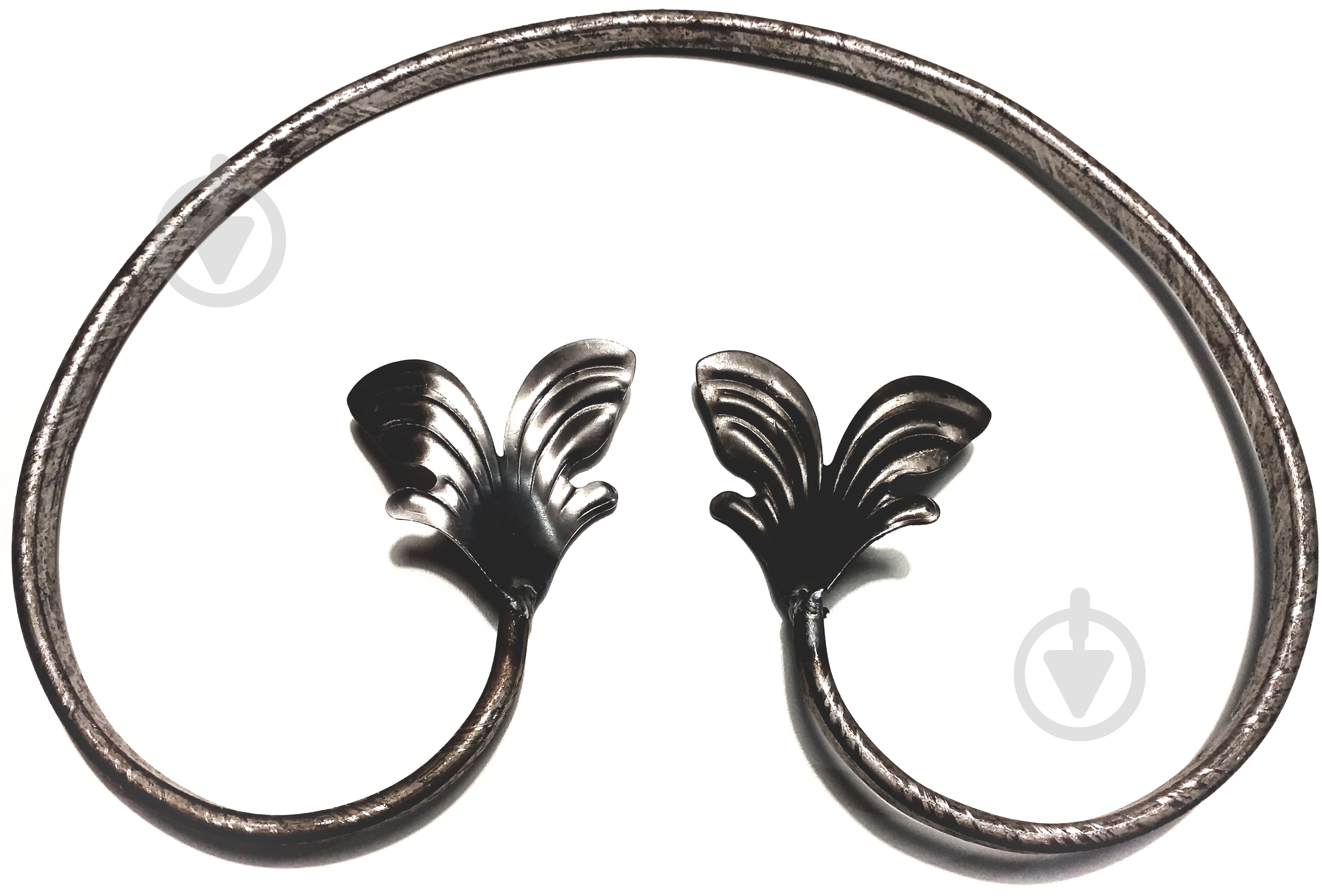 Завиток кованый Гефест с листьями 290х200мм 01.504 - фото 1 Завиток кованый Гефест с листьями 290х200мм 01.504 - фото 1