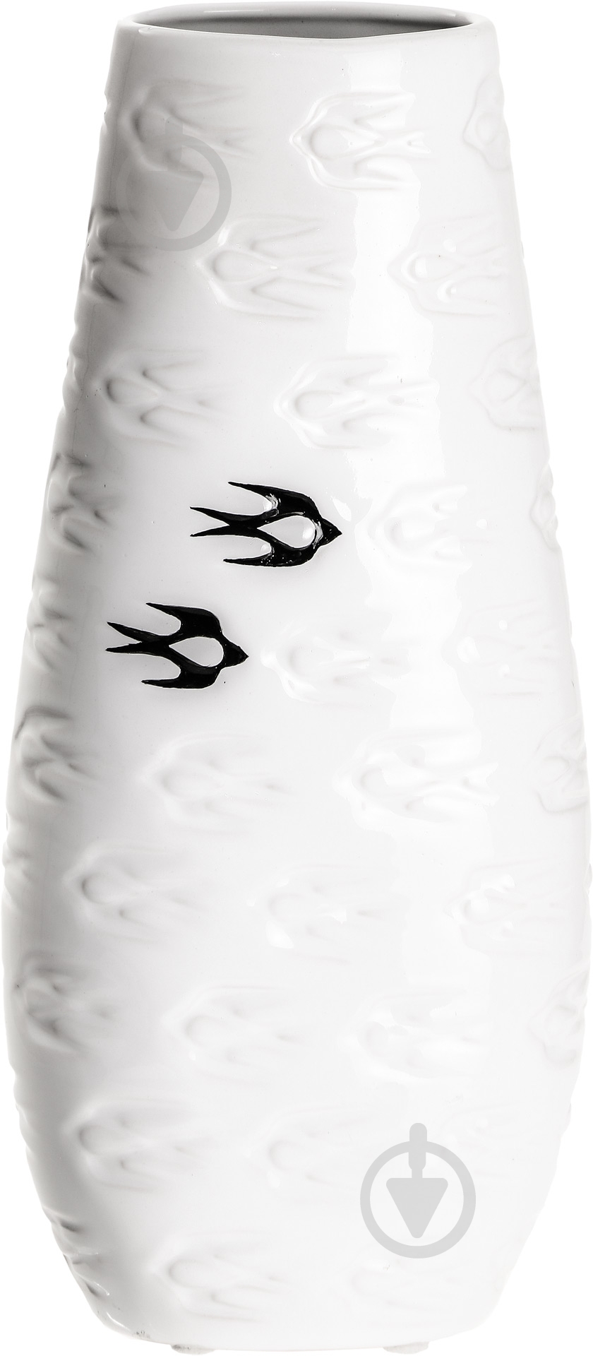 Ваза керамическая 1601-35 35 см белая 1601-35 - фото 1