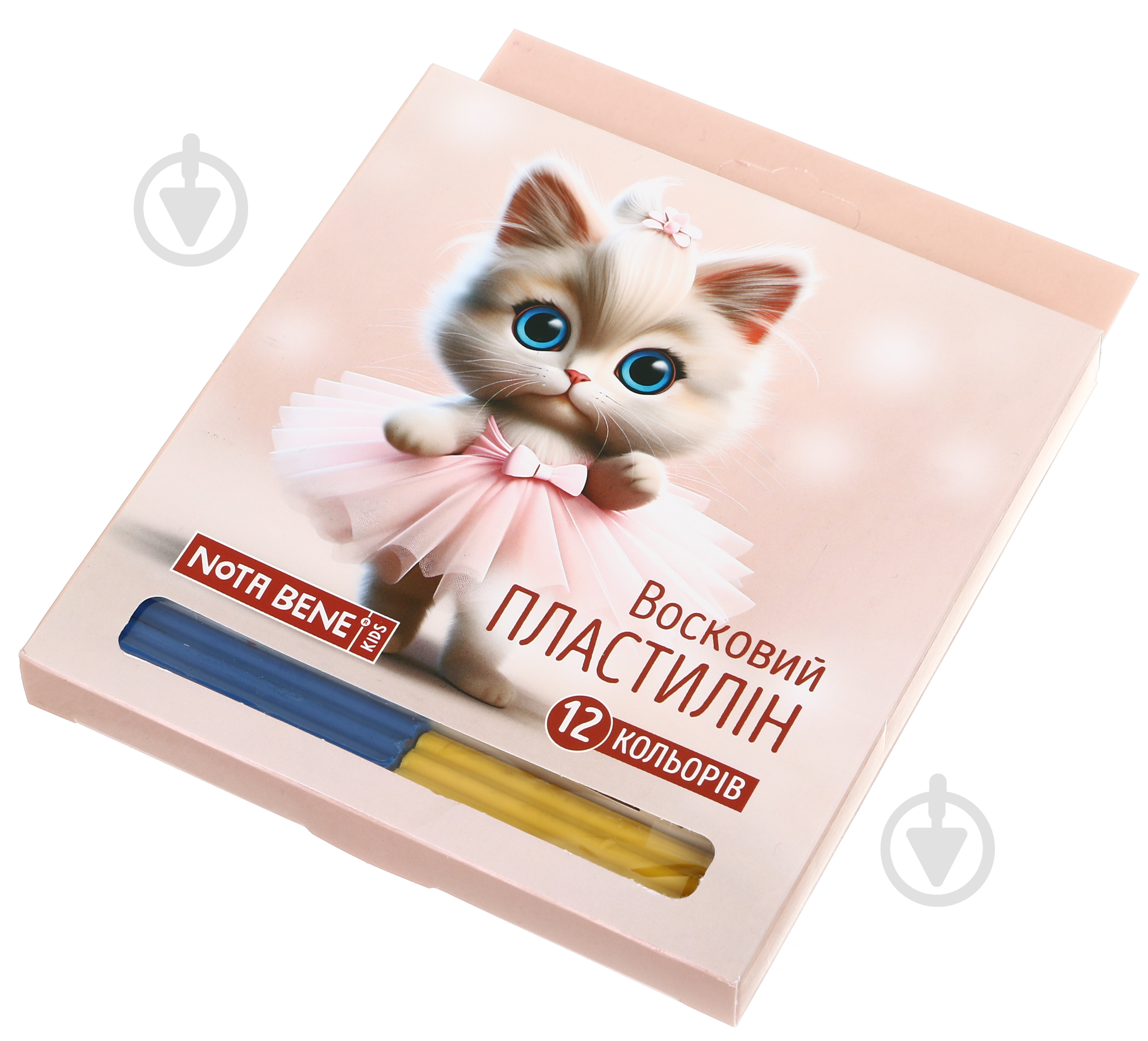 Пластилин восковый 12х12 г Cats 1 Nota Bene - фото 1