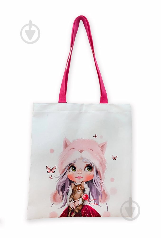 Экосумка Butterfly Girl Kitten ЗОЗ ЮА - фото 1