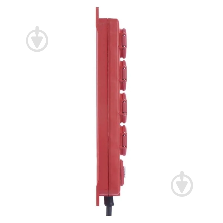 Подовжувач з вимикачем Emos 1,5 мм² 16A 3680 Вт IP44 із заземленням 4 гн. червоний 5 м P14251 - фото 3