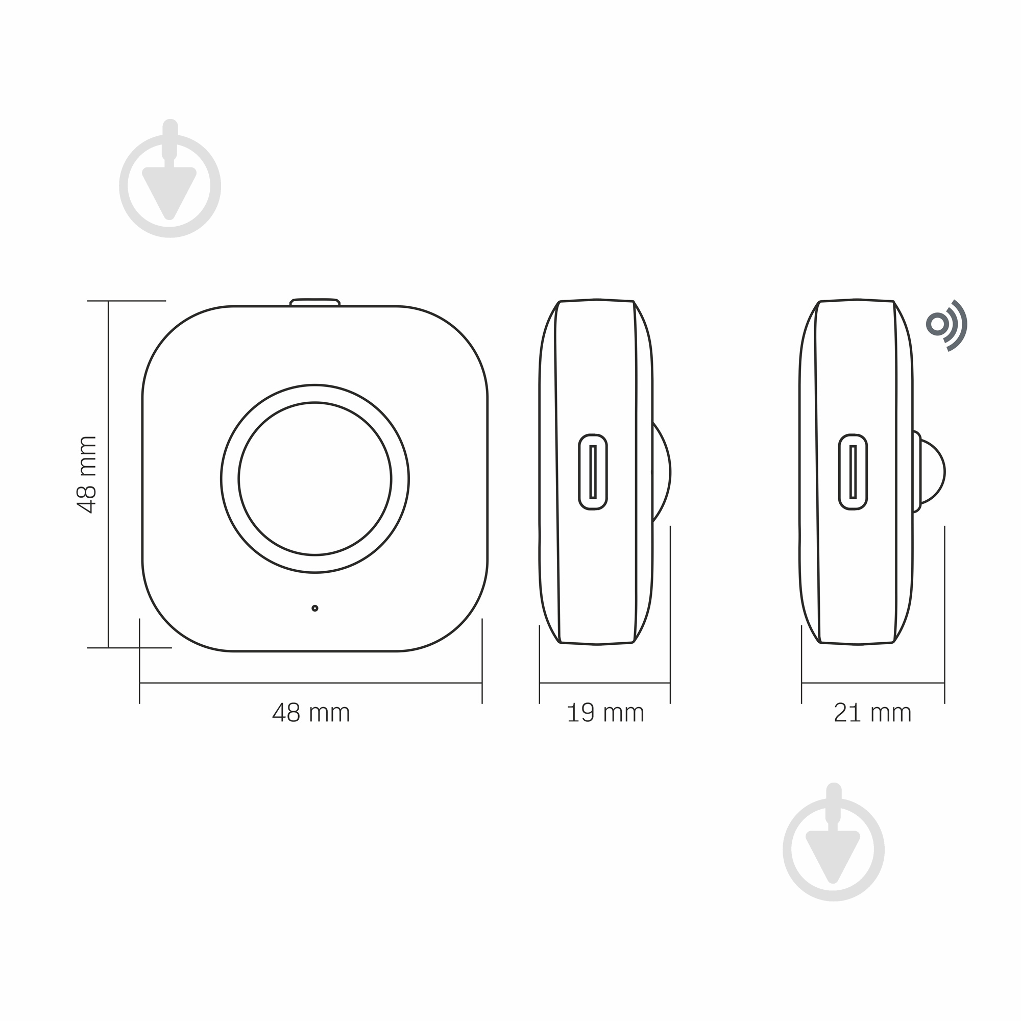 Світильник-нічник LED Videx VL-NL075-21 35Lm 3000K-6500K 2 шт. білий 28224 - фото 11