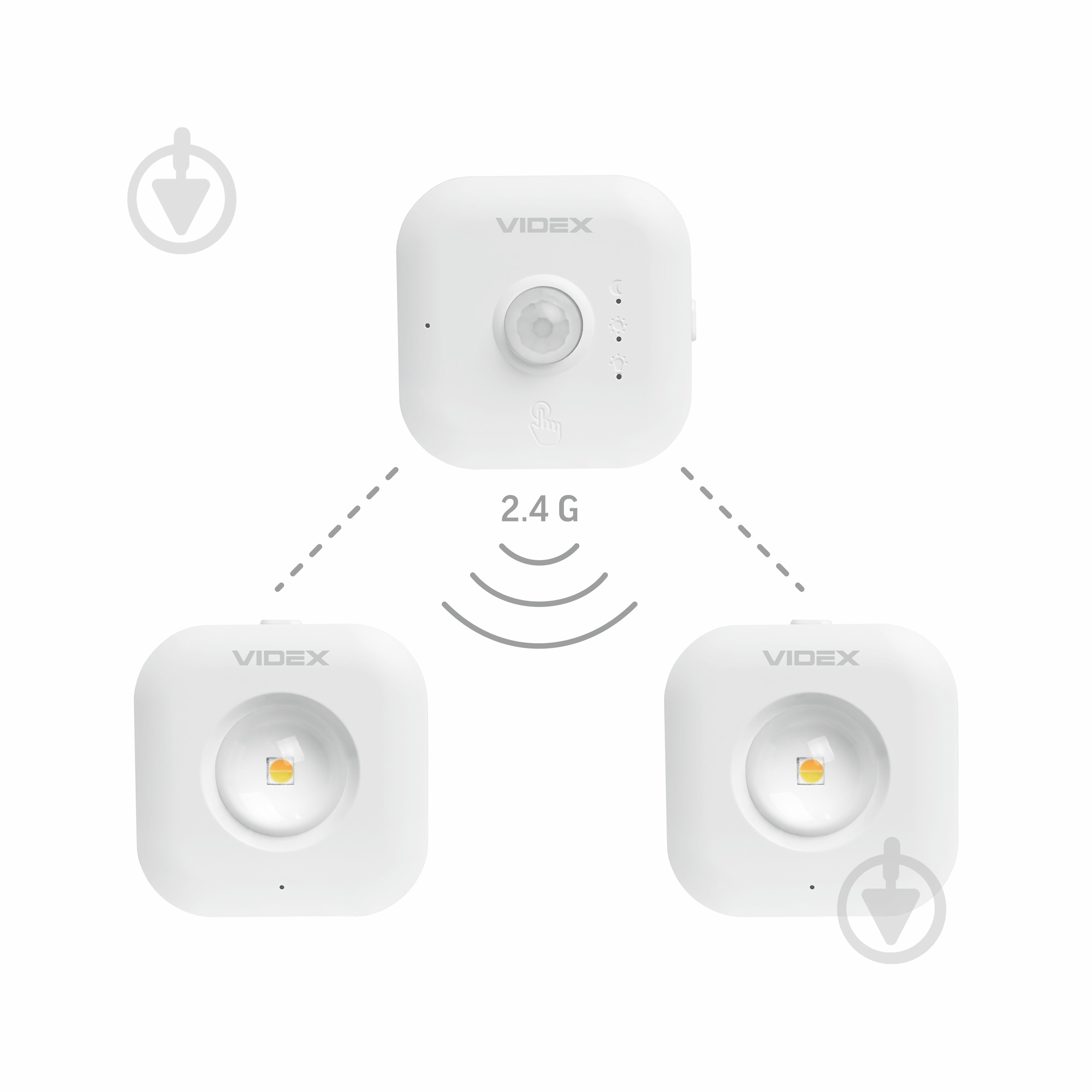 Світильник-нічник LED Videx VL-NL075-21 35Lm 3000K-6500K 2 шт. білий 28224 - фото 2