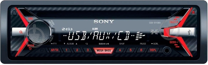 Автомагнитола Sony CDX-G1100U - фото 1 Автомагнитола Sony CDX-G1100U - фото 1