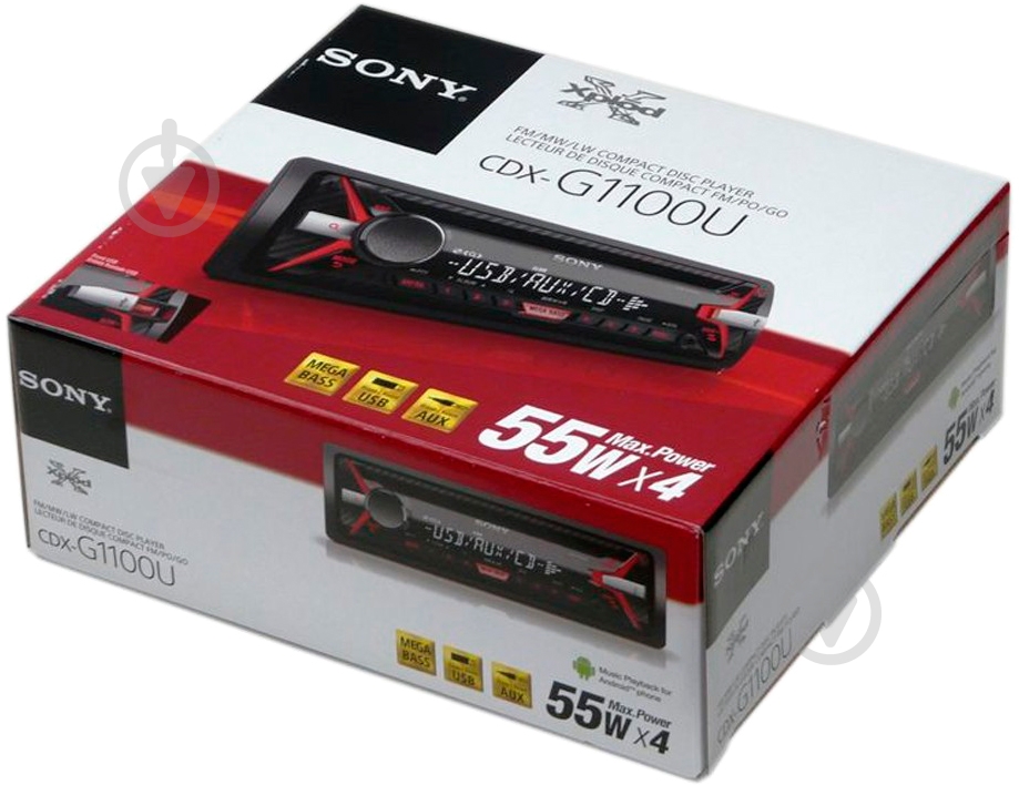 Автомагнитола Sony CDX-G1100U - фото 4 Автомагнитола Sony CDX-G1100U - фото 4