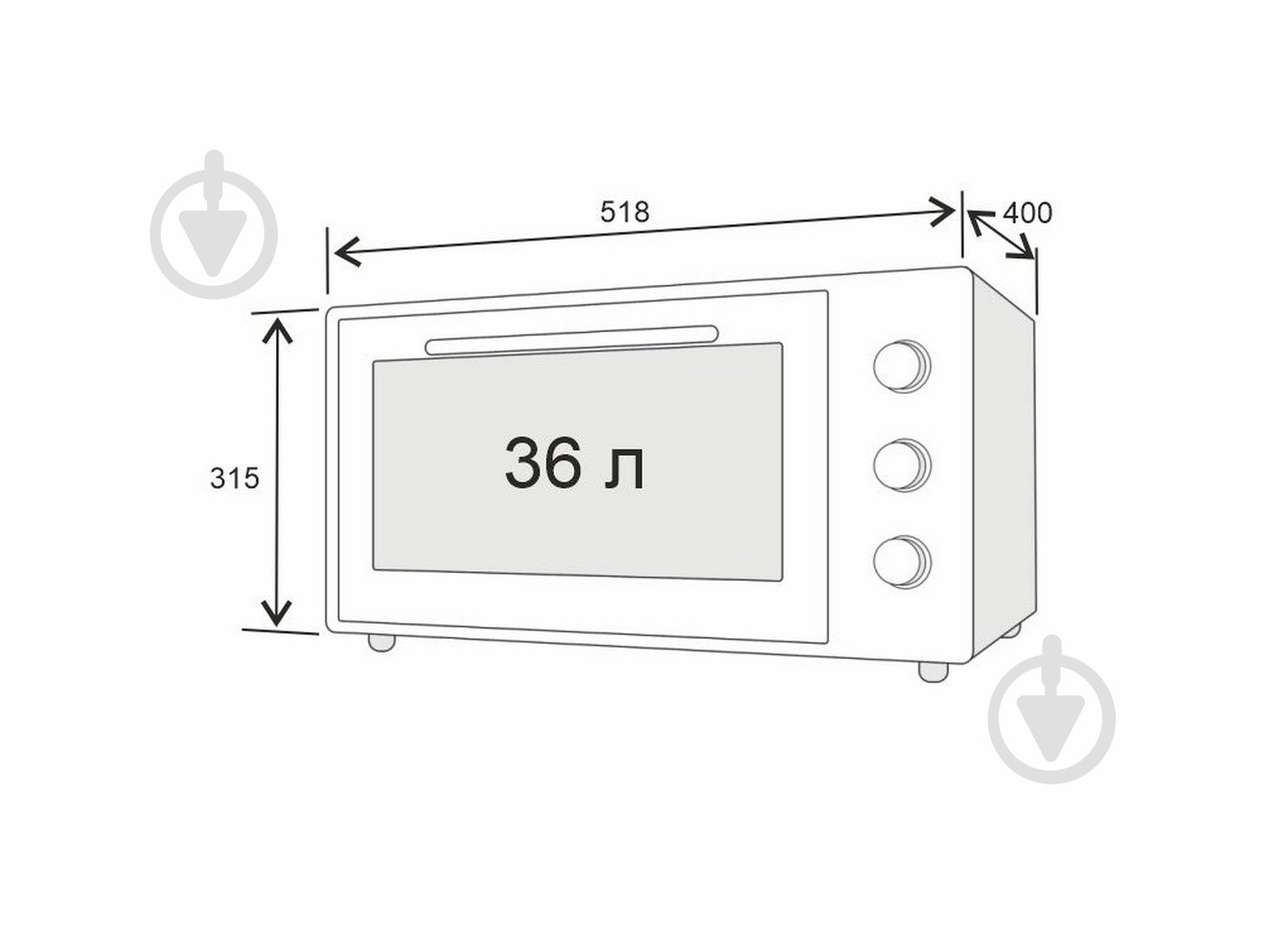 Электрическая печь Jantar TMT 3603 GR - фото 14