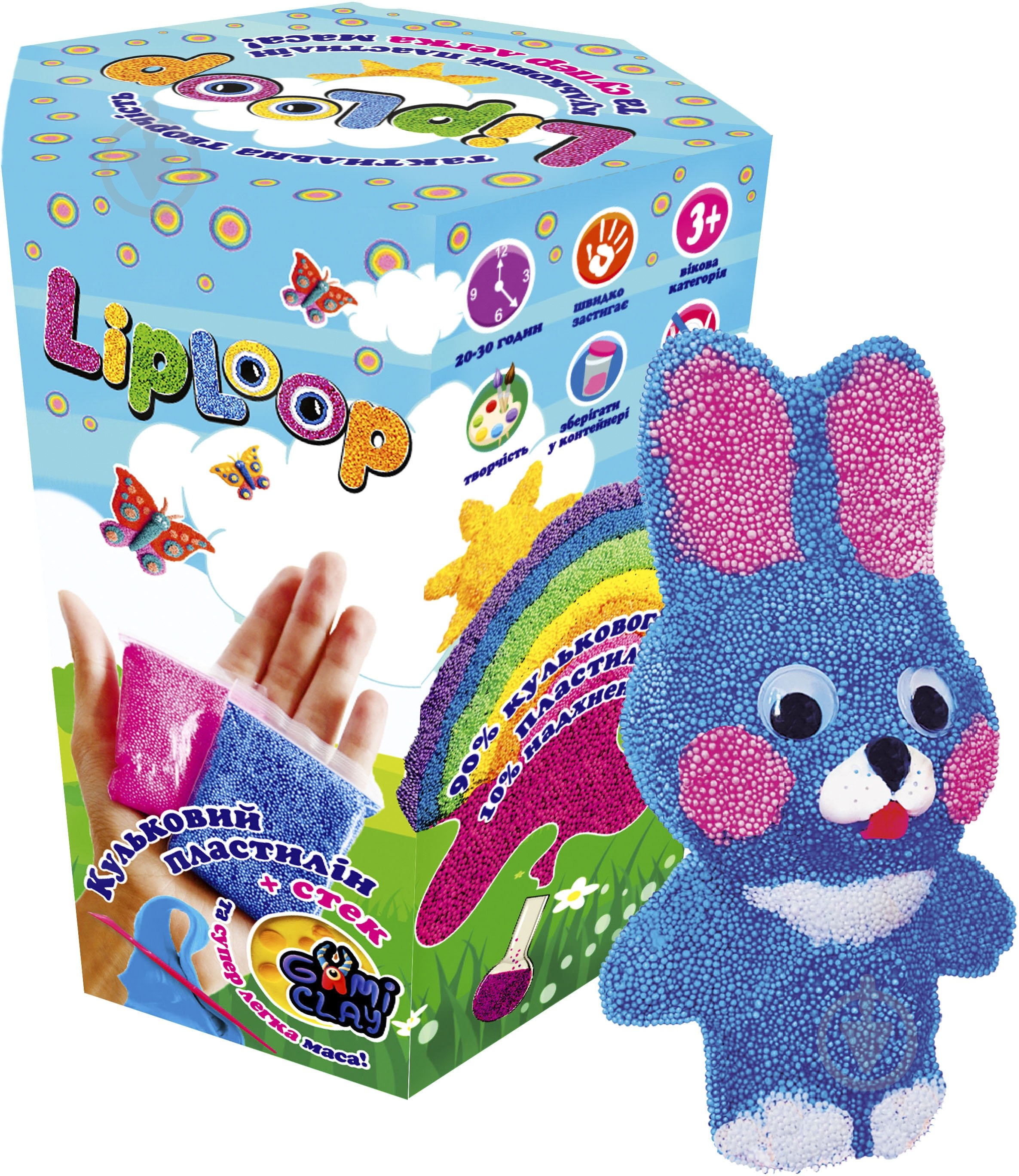 Набор для лепки Strateg Liploop Зайчик - фото 1 Набор для лепки Strateg Liploop Зайчик - фото 1