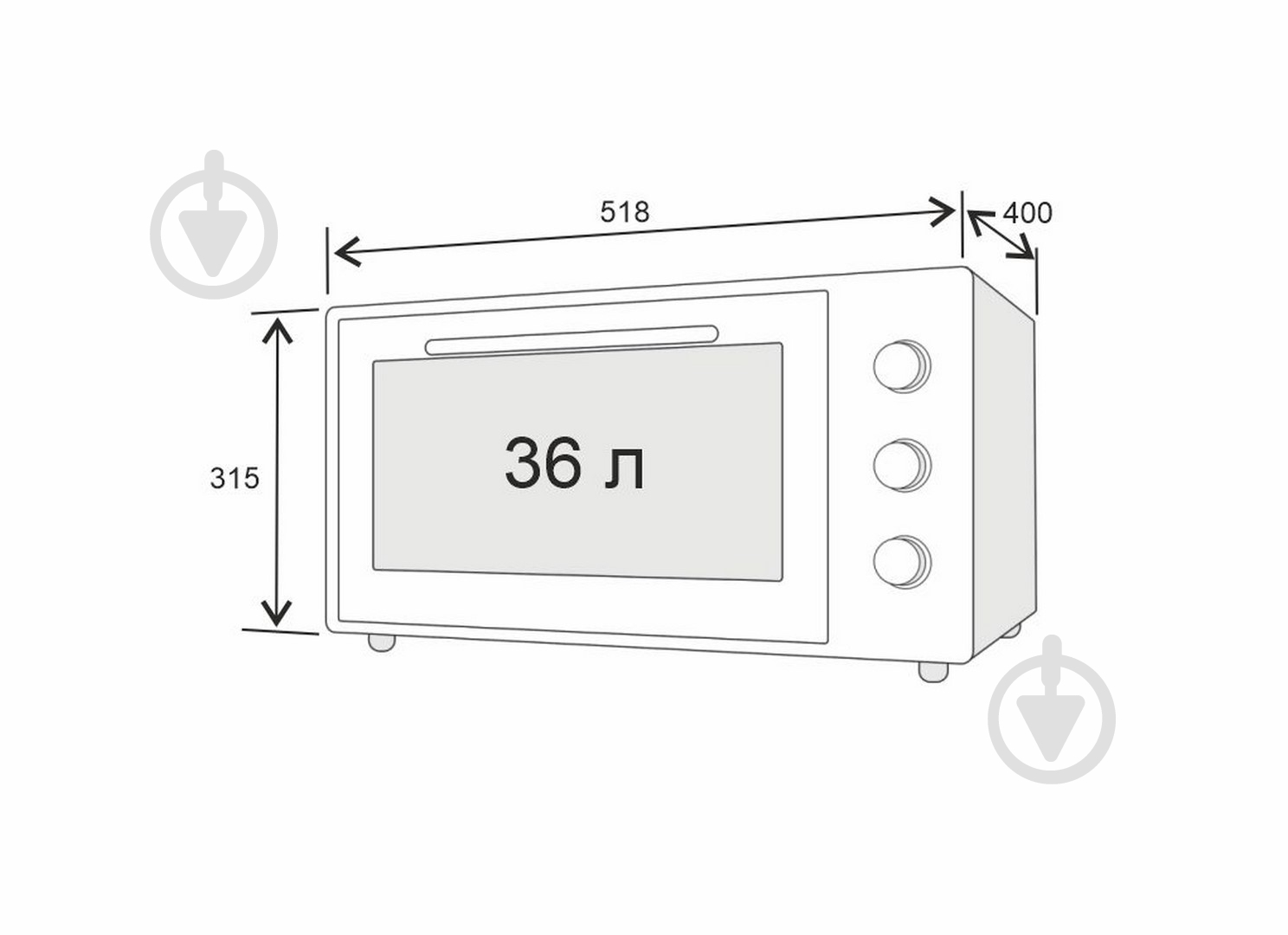 Электрическая печь Jantar TMT 3603 WH - фото 14