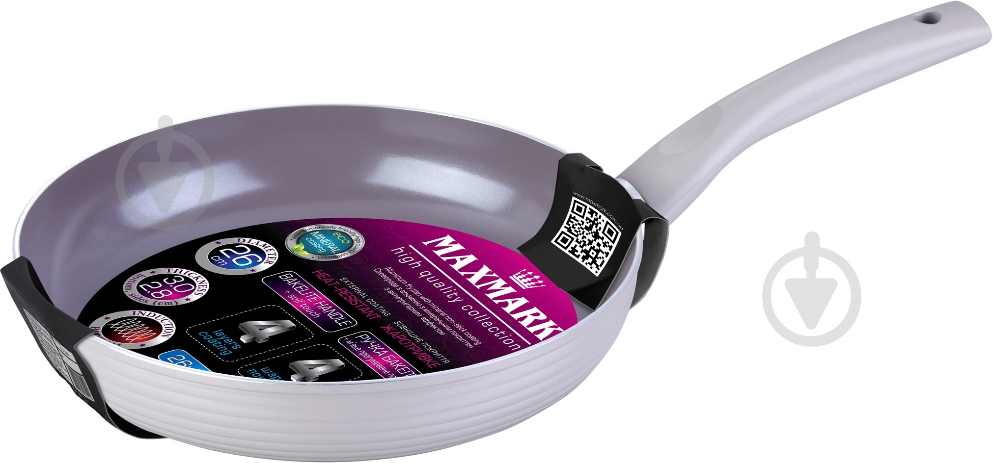 Сковорода Maxmark 26 см MK-CH1026 - фото 1 Сковорода Maxmark 26 см MK-CH1026 - фото 1