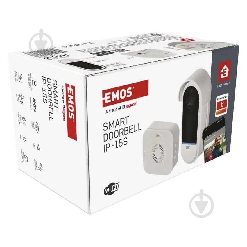 IP-відеодомофон Emos GoSmart 6700 mAh IP65 з Wi-Fi H4032 - фото 13 IP-відеодомофон Emos GoSmart 6700 mAh IP65 з Wi-Fi H4032 - фото 13