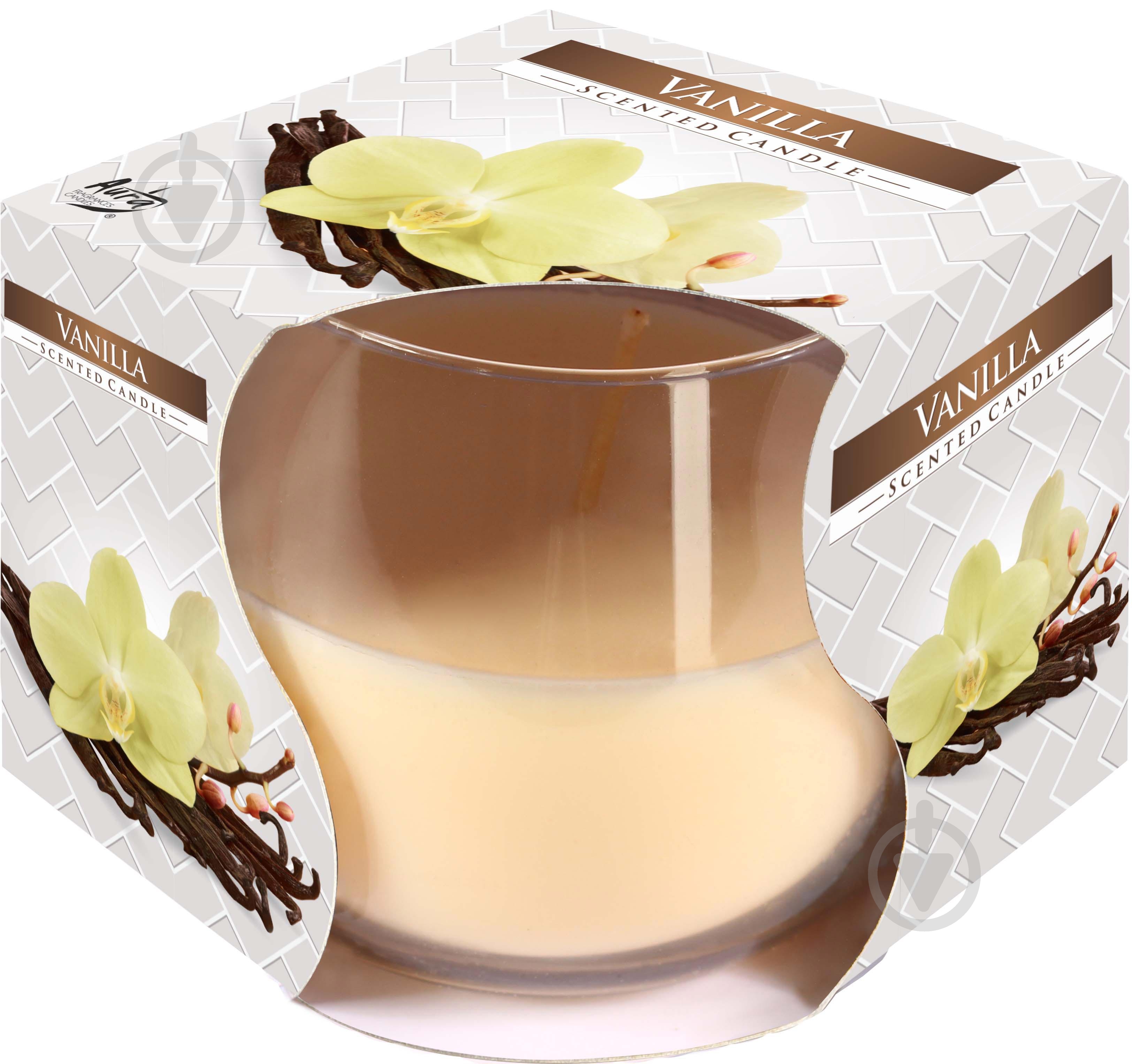 Свічка ароматична Bispol у склянці Ваніль sn71/67 - фото 1