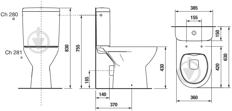 Унітаз Jika Lyra Plus Rimless - фото 3
