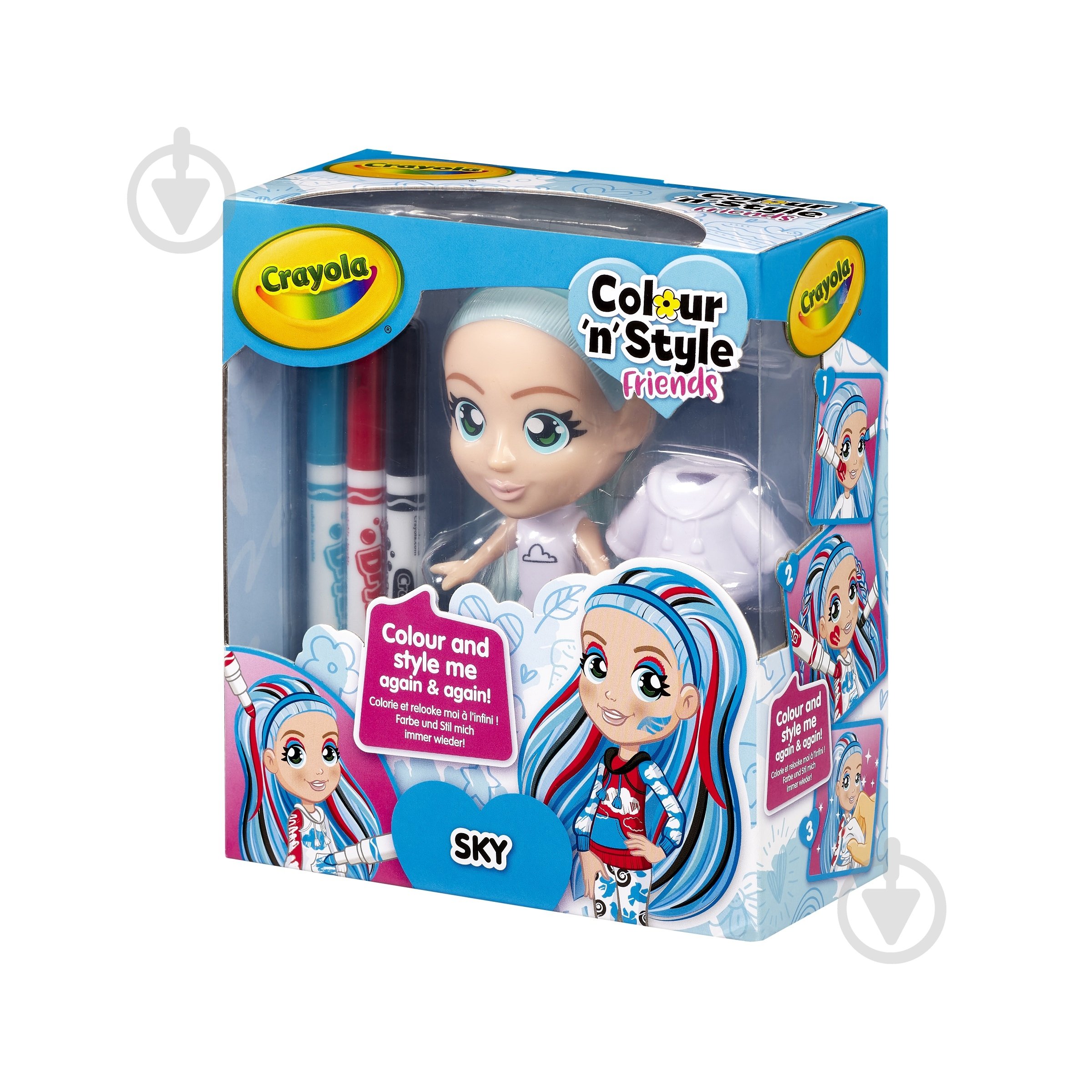 Набір для творчості Crayola Colour n Style Стильні дівчата Скай 918938.005 - фото 2