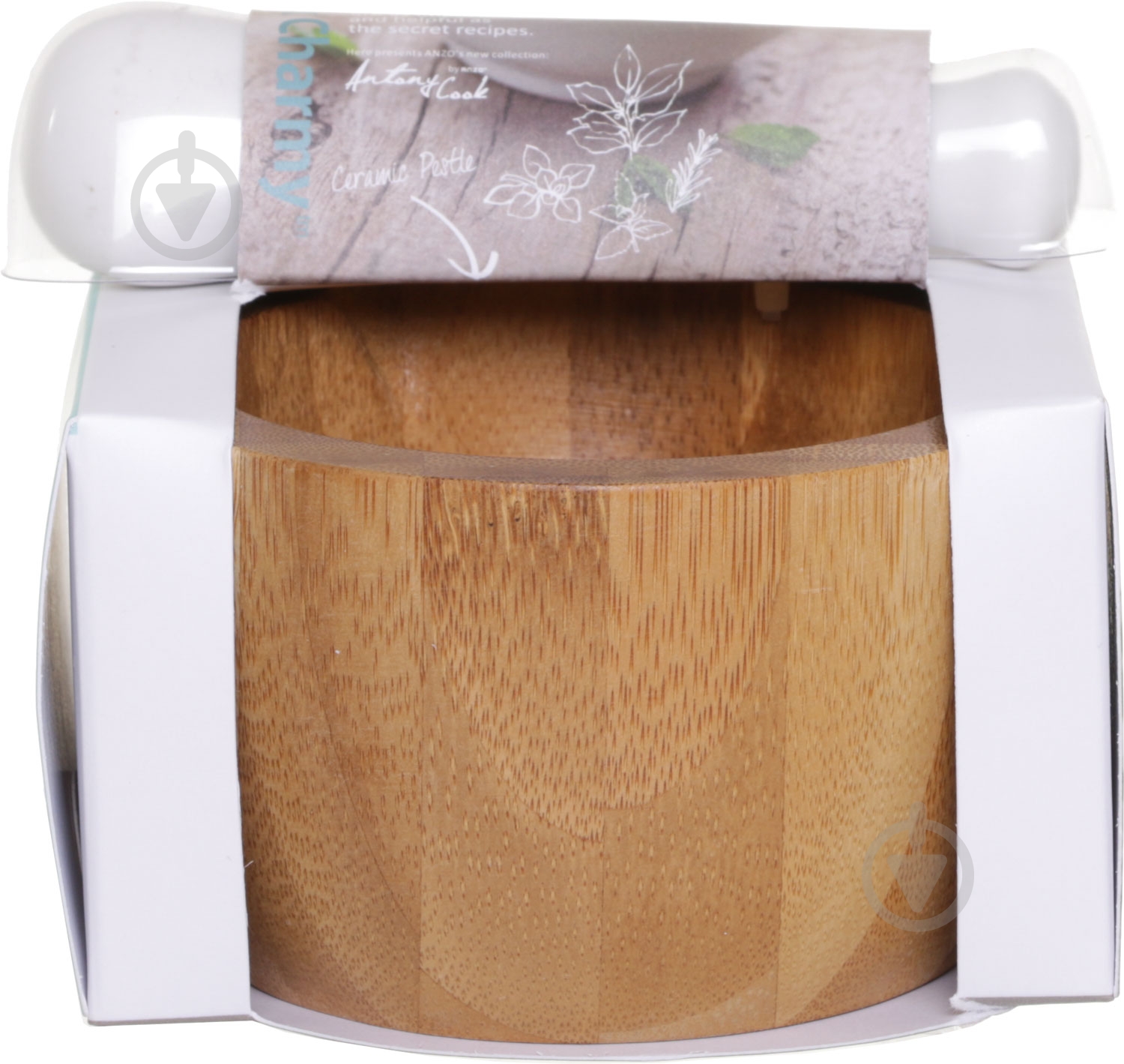 Ступка з товкачем Smart Kitchen by Flamberg 10x6 см - фото 4