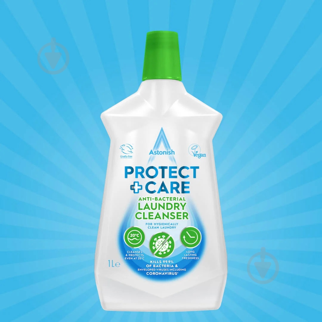 Средство дезинфицирующее Astonish для уничтожения неприятного запаха во время стирки 1 л - фото 2