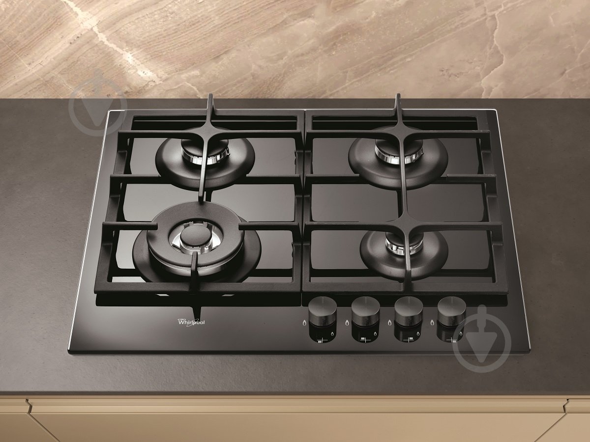 Варильна поверхня газова Whirlpool GOA 6425/NB1 - фото 2 Варильна поверхня газова Whirlpool GOA 6425/NB1 - фото 2