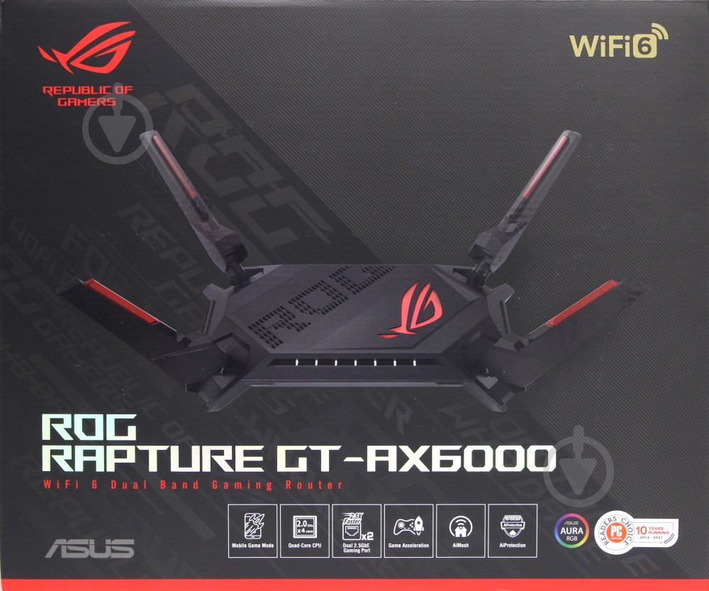 Маршрутизатор Asus Rapture GT-AX6000 - фото 6 Маршрутизатор Asus Rapture GT-AX6000 - фото 6