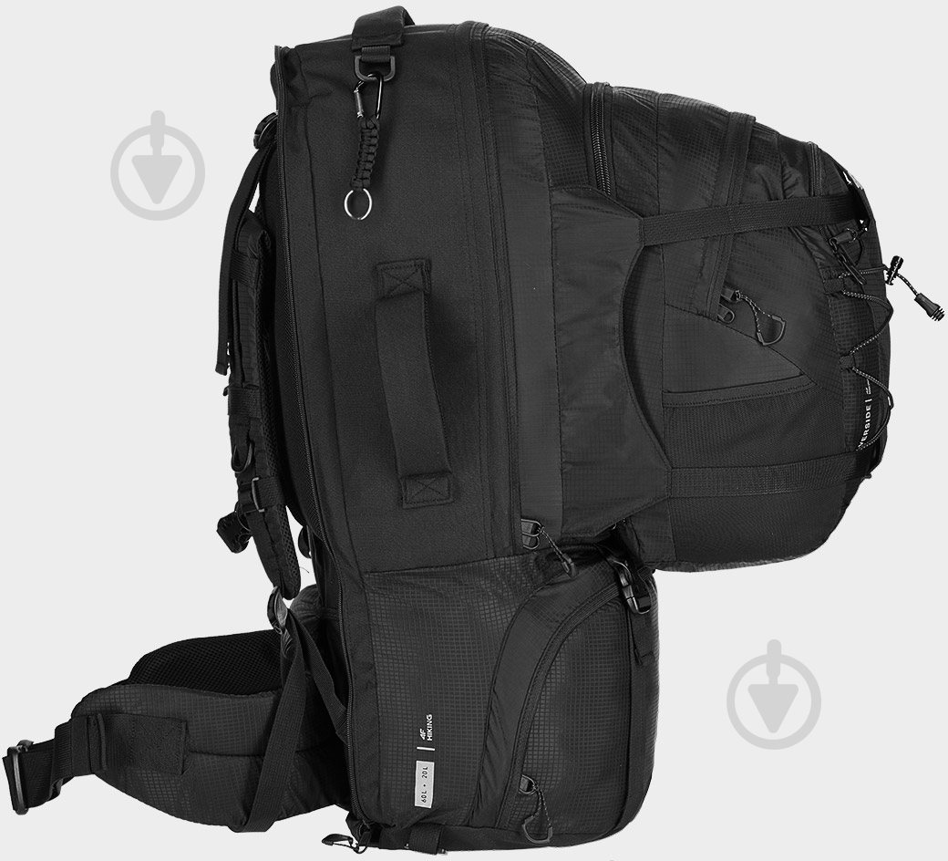 Рюкзак 4F D4L20-PCF104-21S 80 л чорний - фото 7