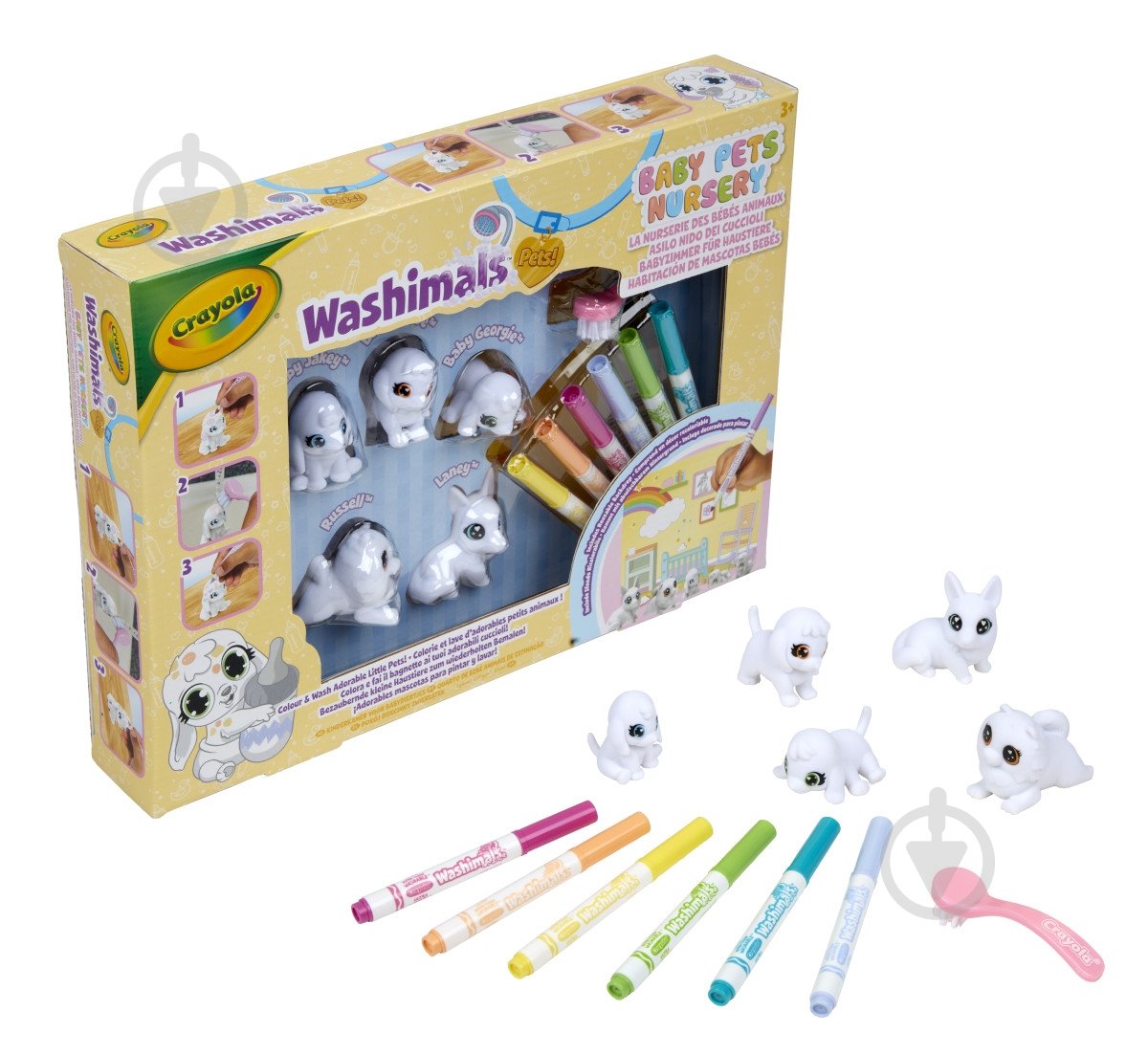 Набір для дитячої творчості Crayola "Домашні тваринки", з фломастерами 5 шт. 74-7516 - фото 1