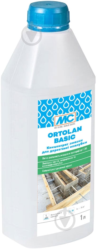 Концентрат смазки MC-Bauchemie Ortolan Basic для деревянной опалубки 1 л - фото 1