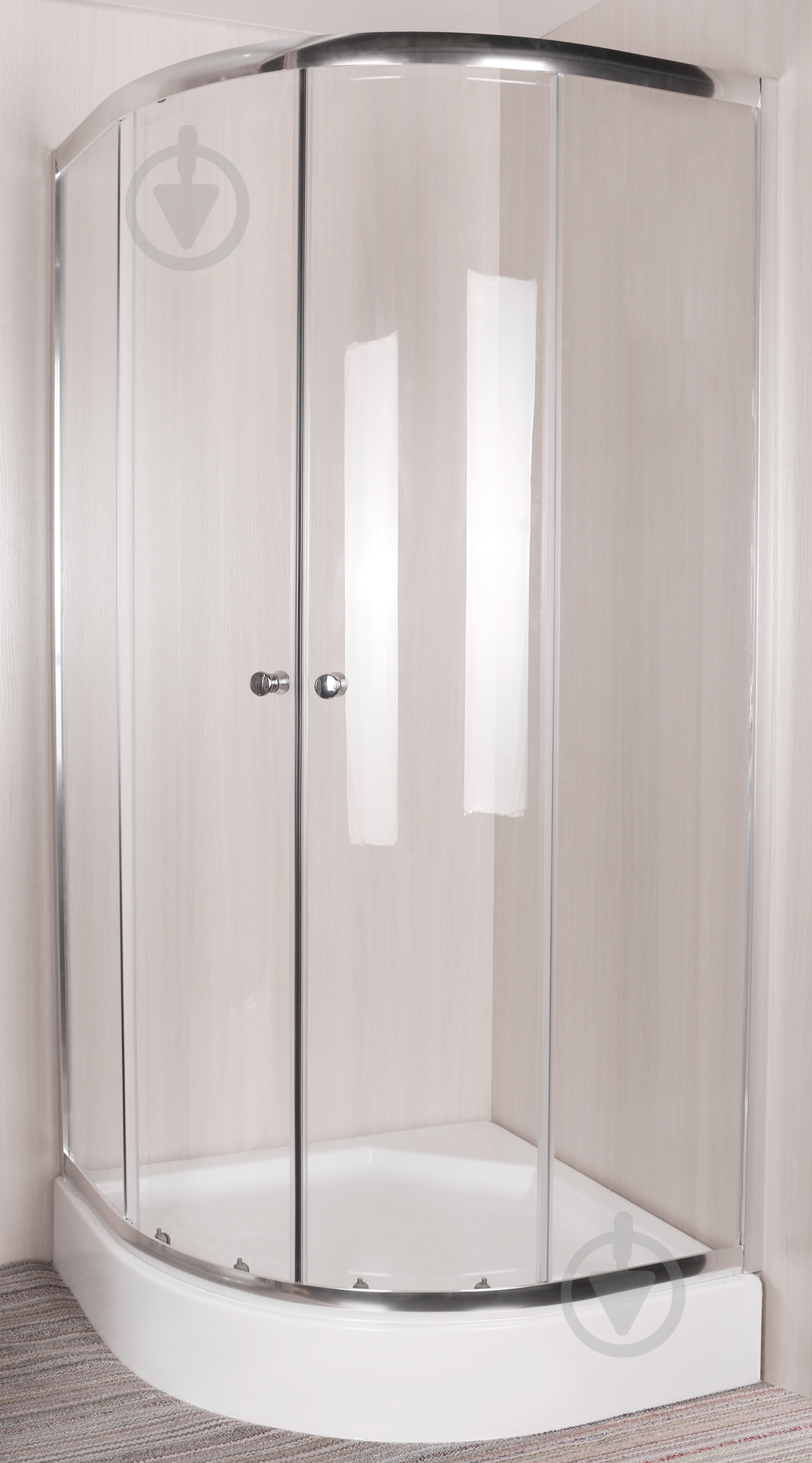 Душевое ограждение ScandiSPA Smart 90x90x185 профиль хром, стекло прозрачное - фото 2