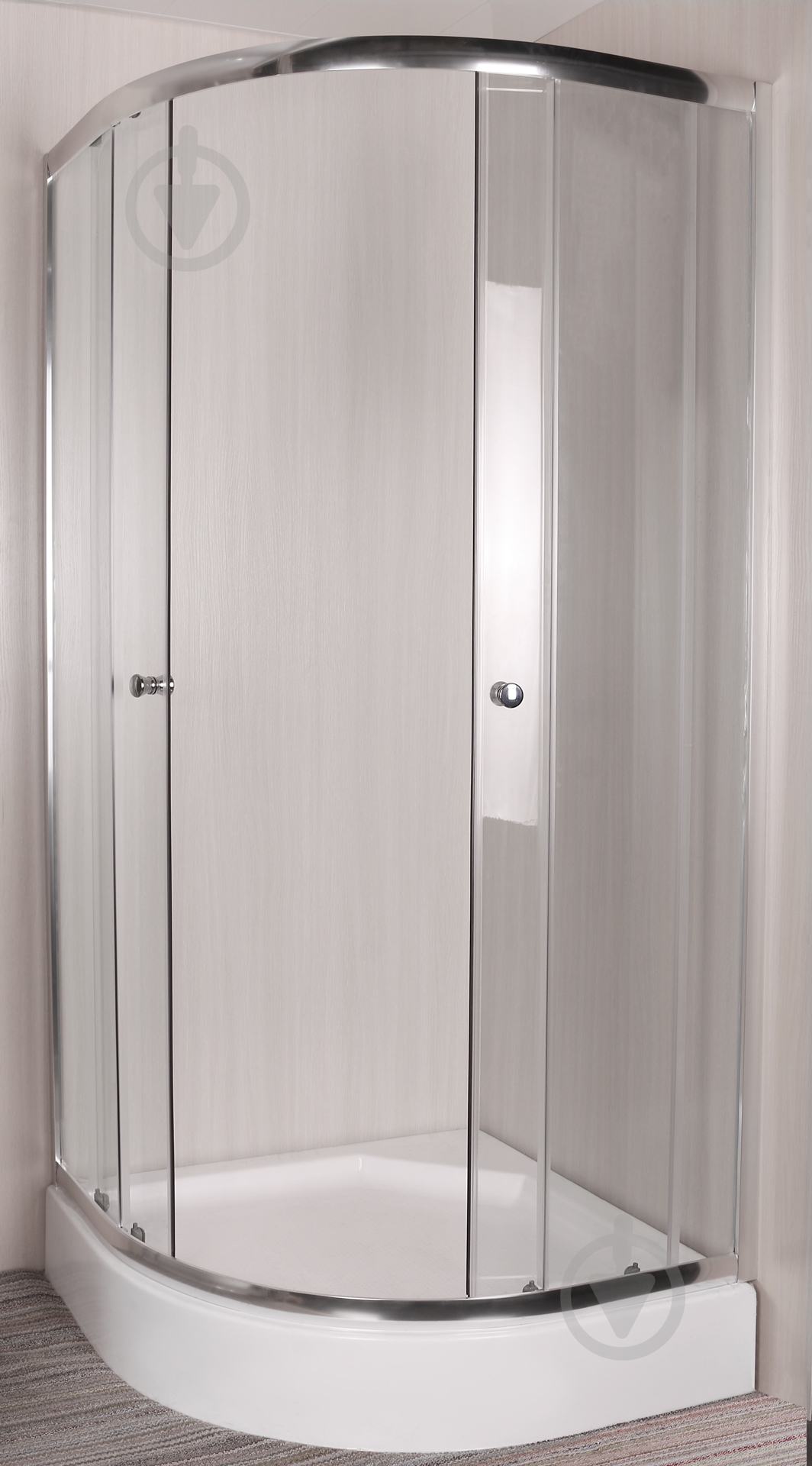 Душевое ограждение ScandiSPA Smart 90x90x185 профиль хром, стекло прозрачное - фото 1