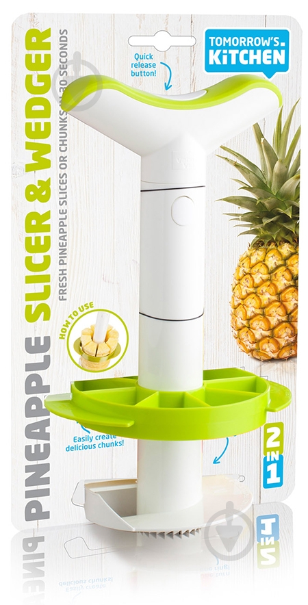 Слайсер для ананаса Tomorrow's Kitchen Pineapple Slicer & Wedger J-Hook - фото 4