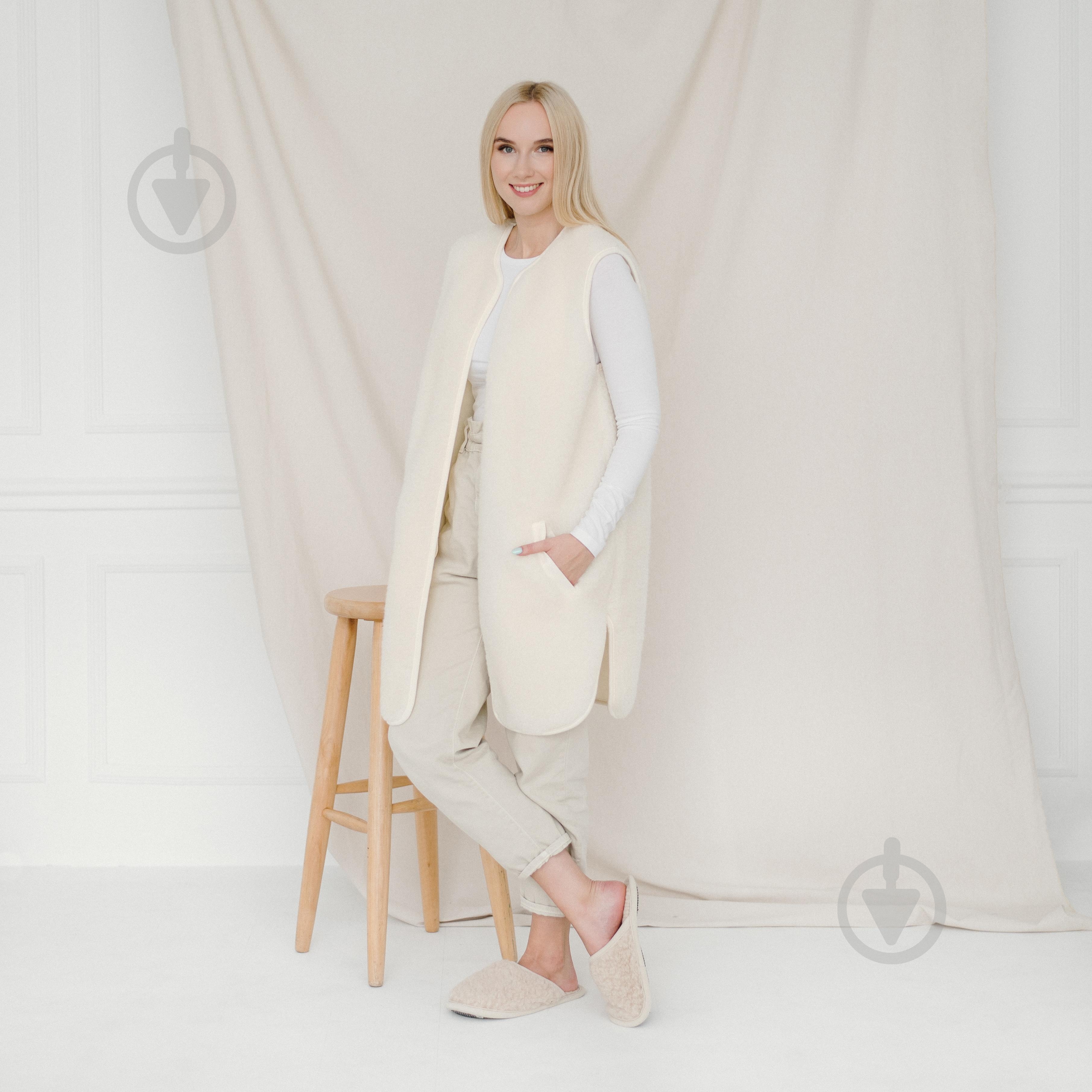 Жилет Flokati Pearl р. L/XL экрю - фото 3