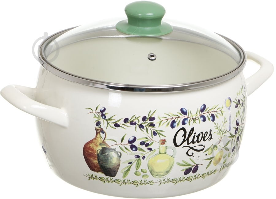 Кастрюля Metrot Олива 5,3 л 2821 - фото 2
