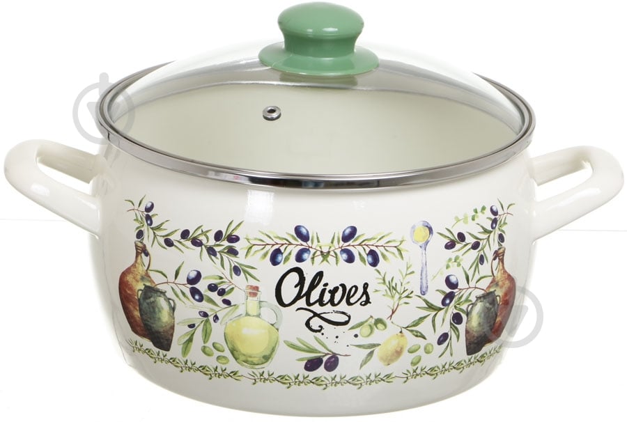 Кастрюля Metrot Олива 5,3 л 2821 - фото 1